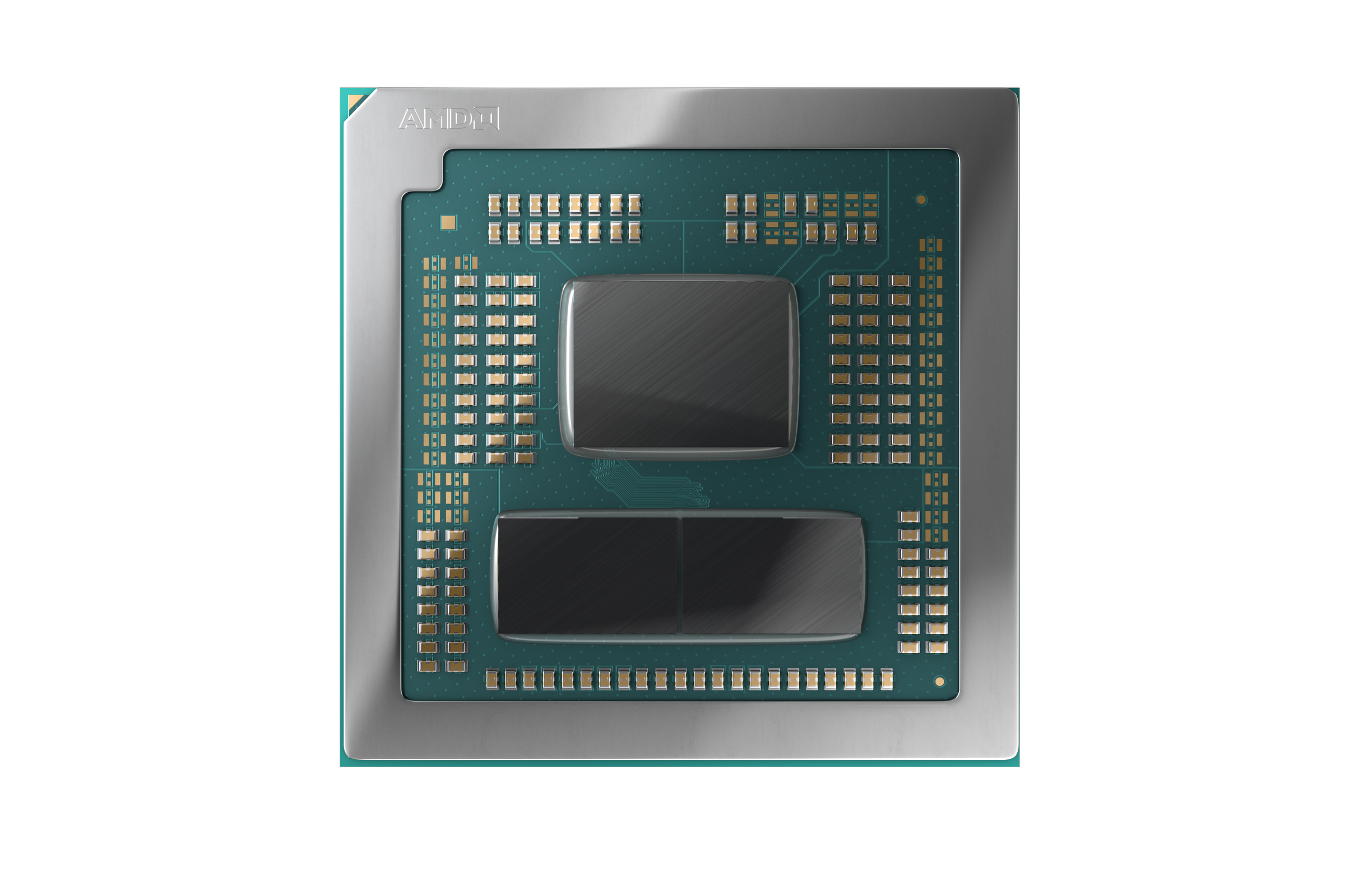 A Ryzen 7045 chip on a white background.