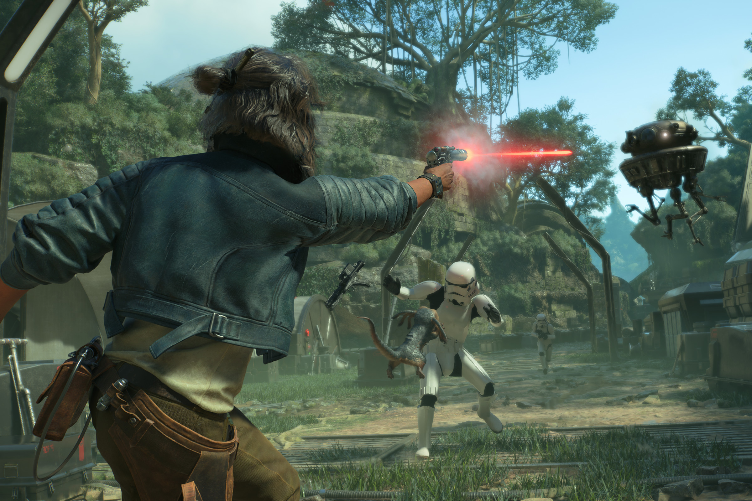 A screenshot from the video game Star Wars Outlaws.