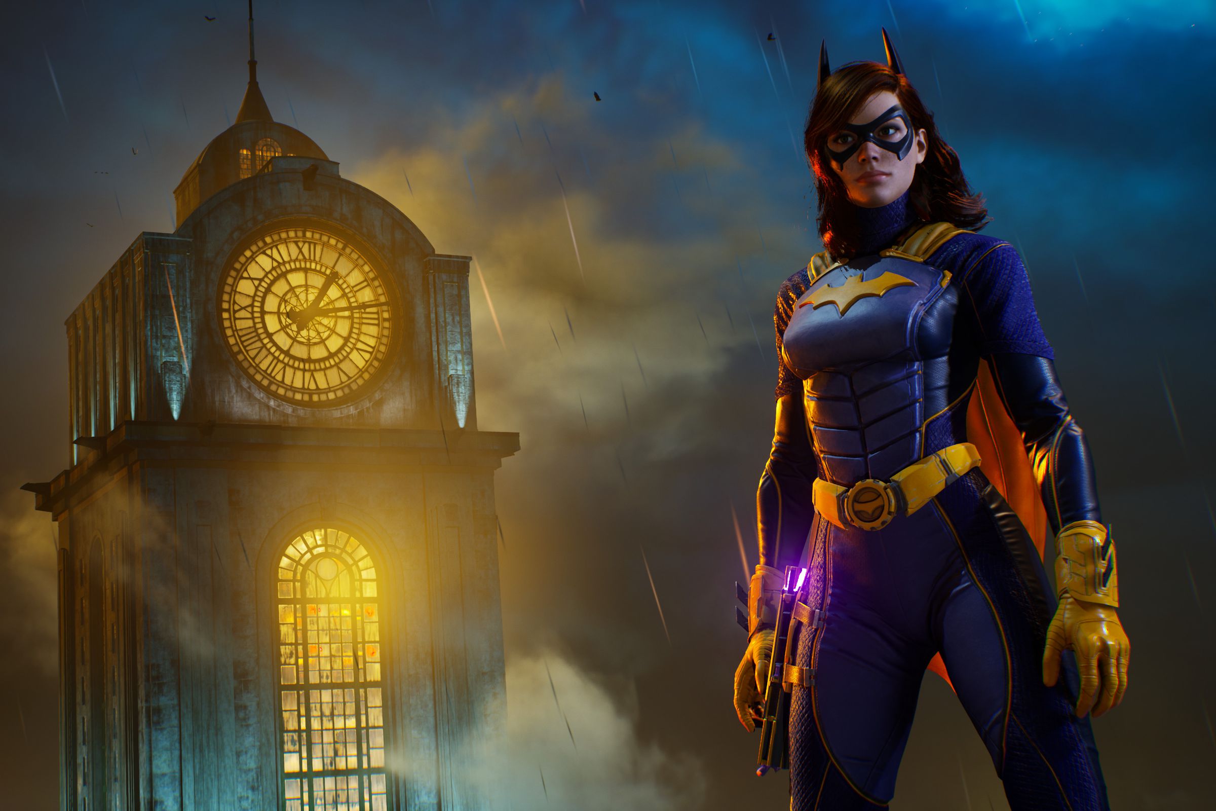 A screenshot of Batgirl in Gotham Knights.