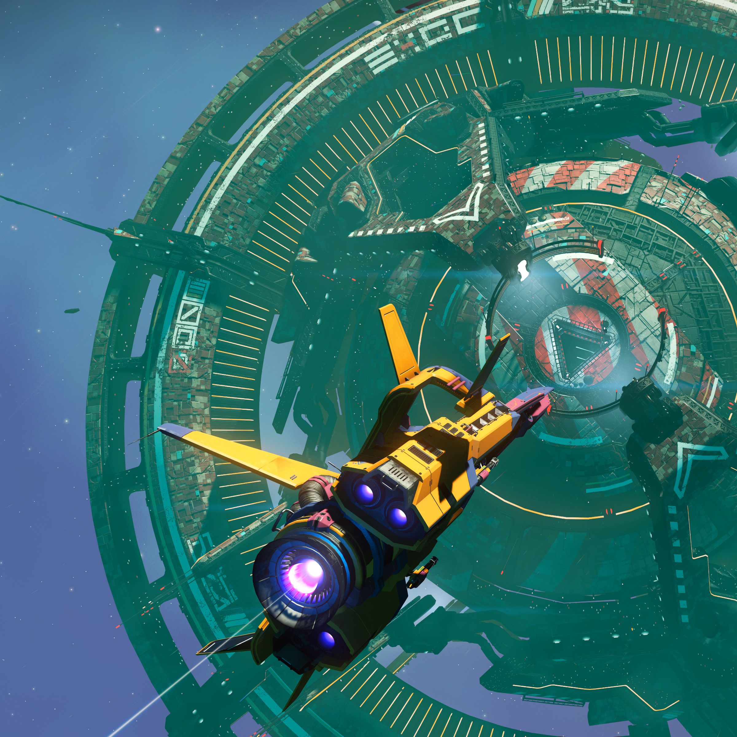 A screenshot from the video game No Man’s Sky.