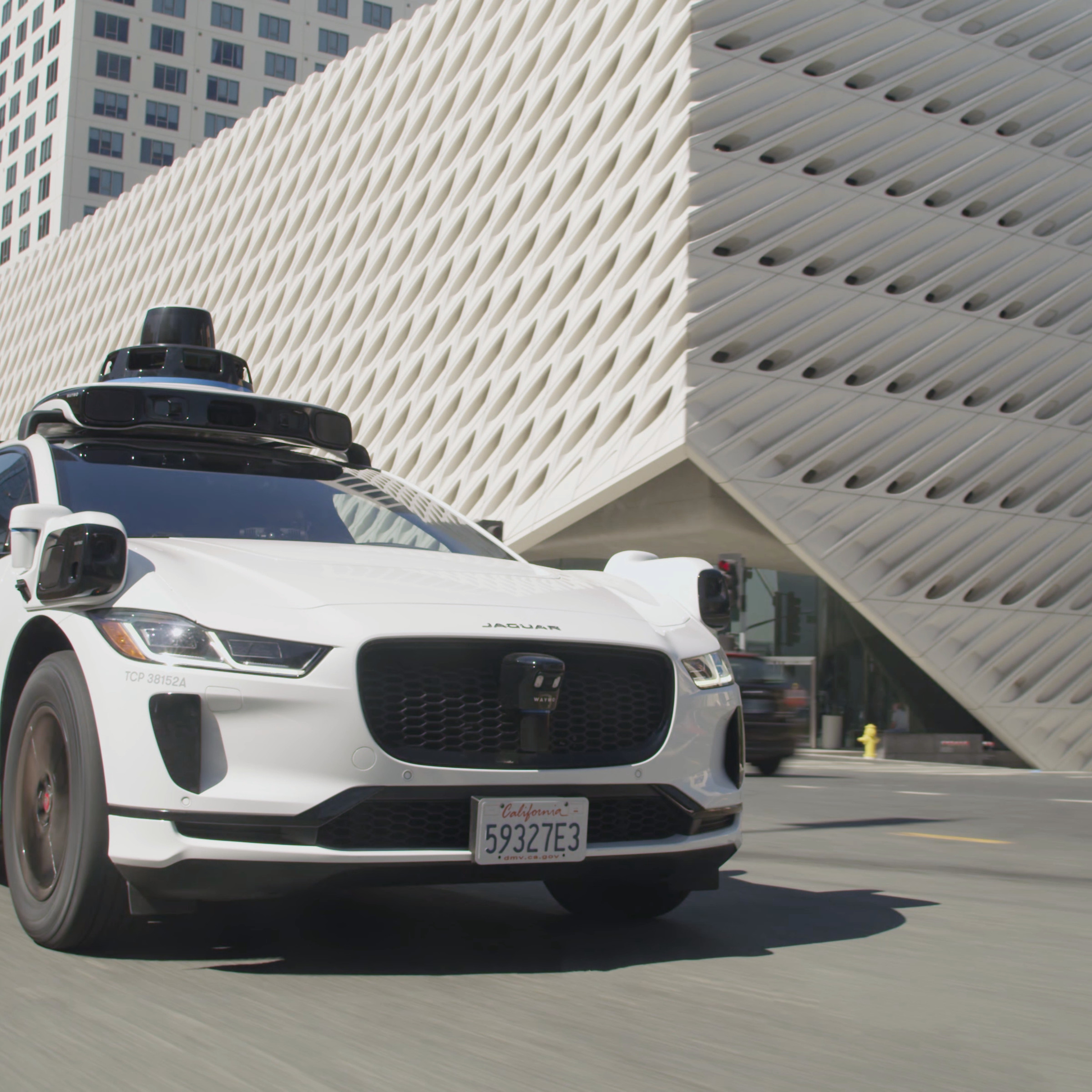 Waymo autonomous vehicle in Los Angeles