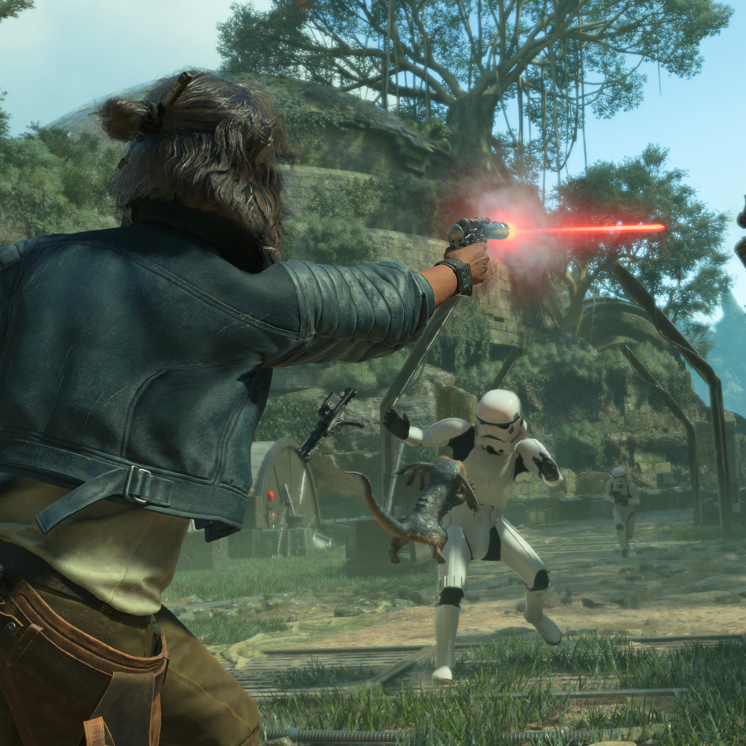 A screenshot from the video game Star Wars Outlaws.