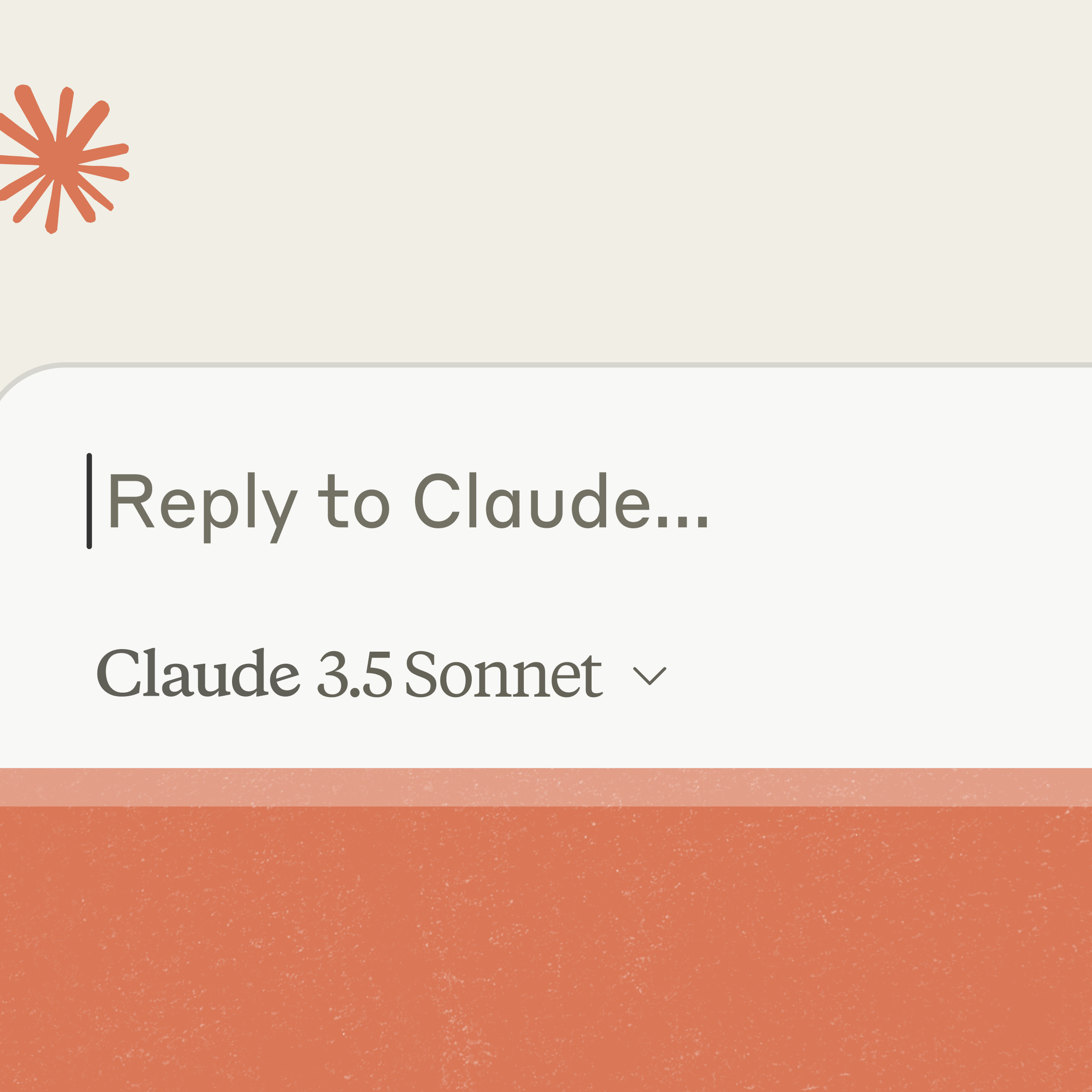 A screenshot of the Claude app showing 3.5 Sonnet selected.
