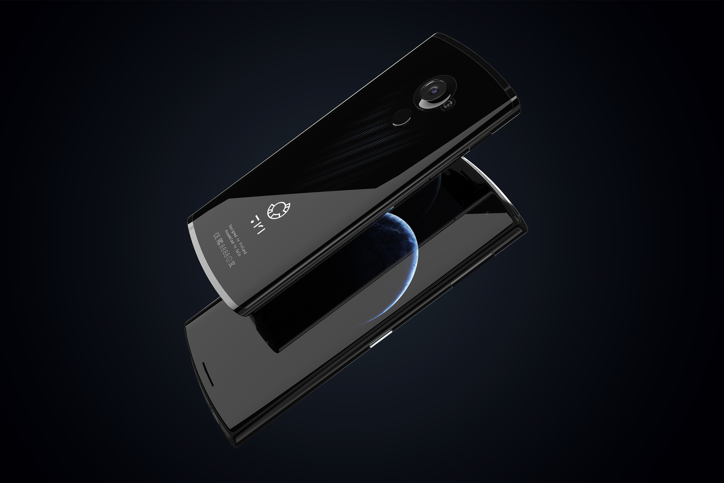 A render of the Turing Phone Appassionato