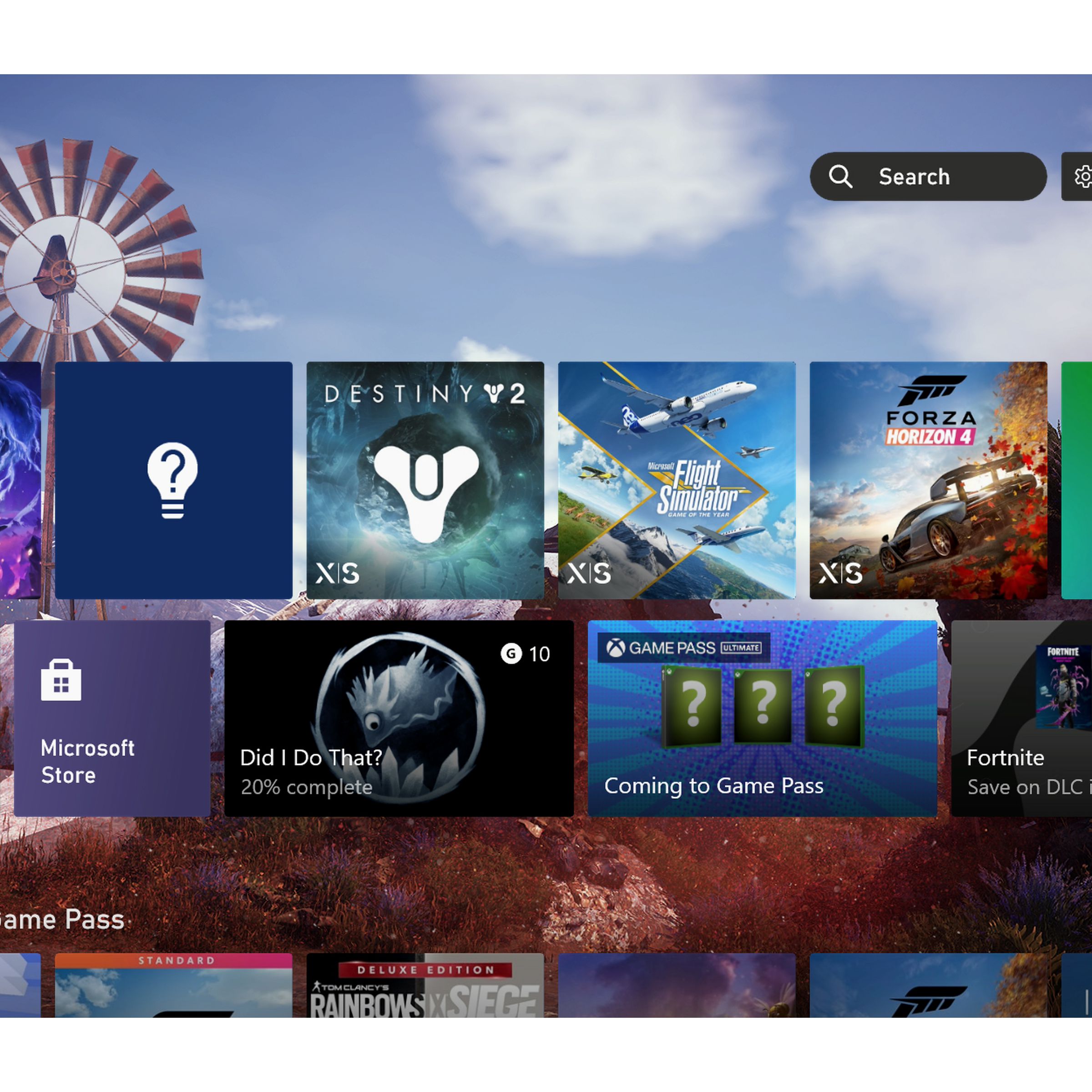 The new Xbox Home UI for 2023