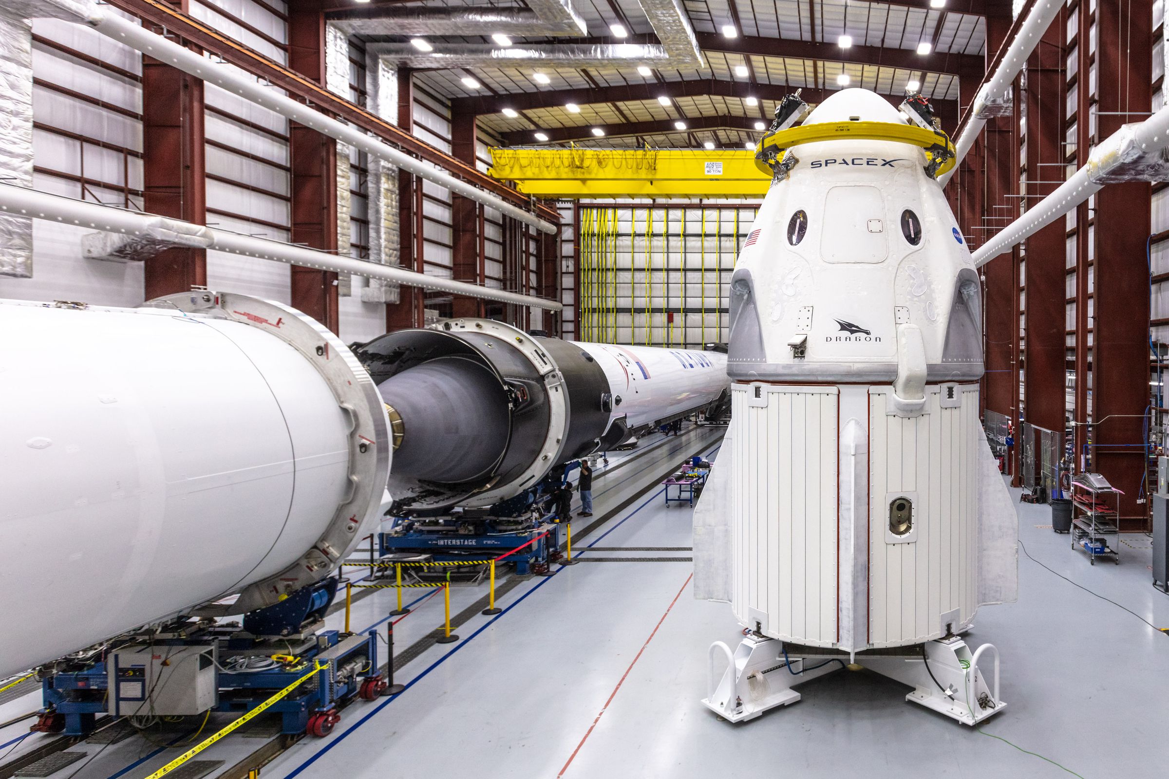 SpaceX’s Crew Dragon capsule, which flew during its first test flight in March