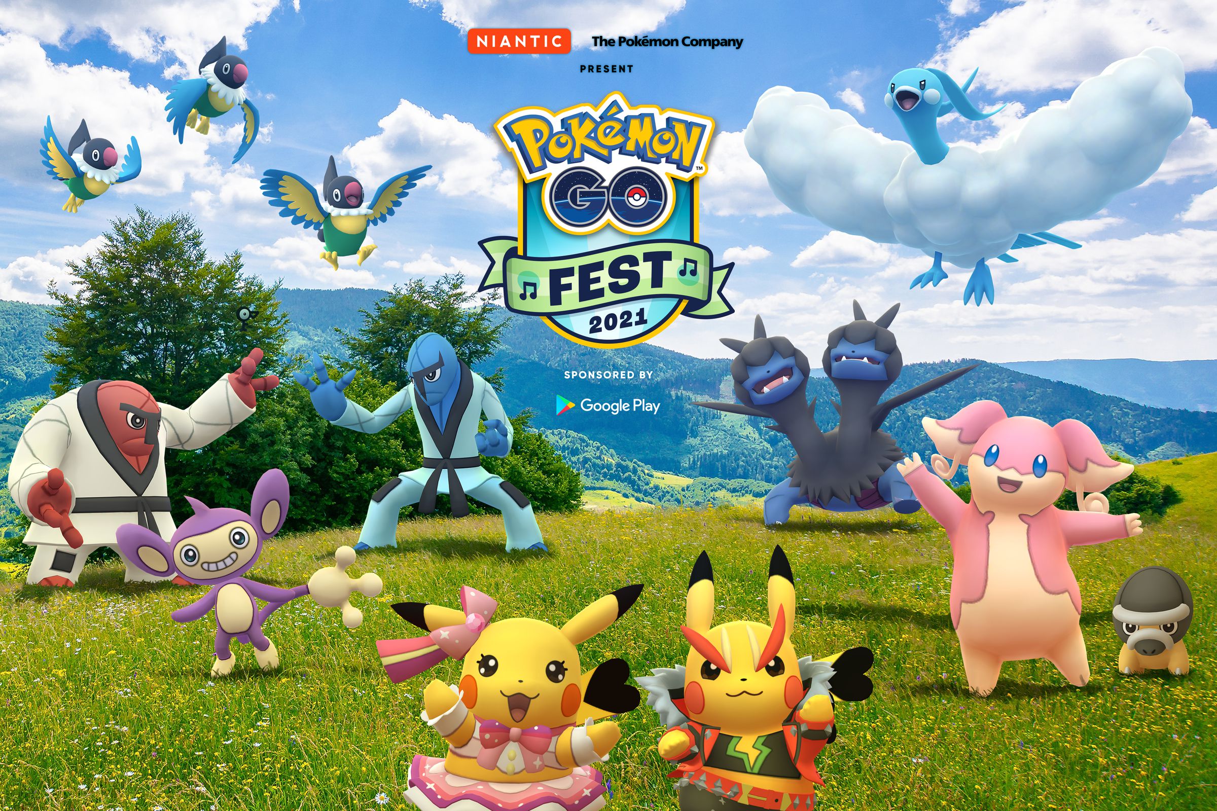 Art for the 2021 Pokémon Go Fest.