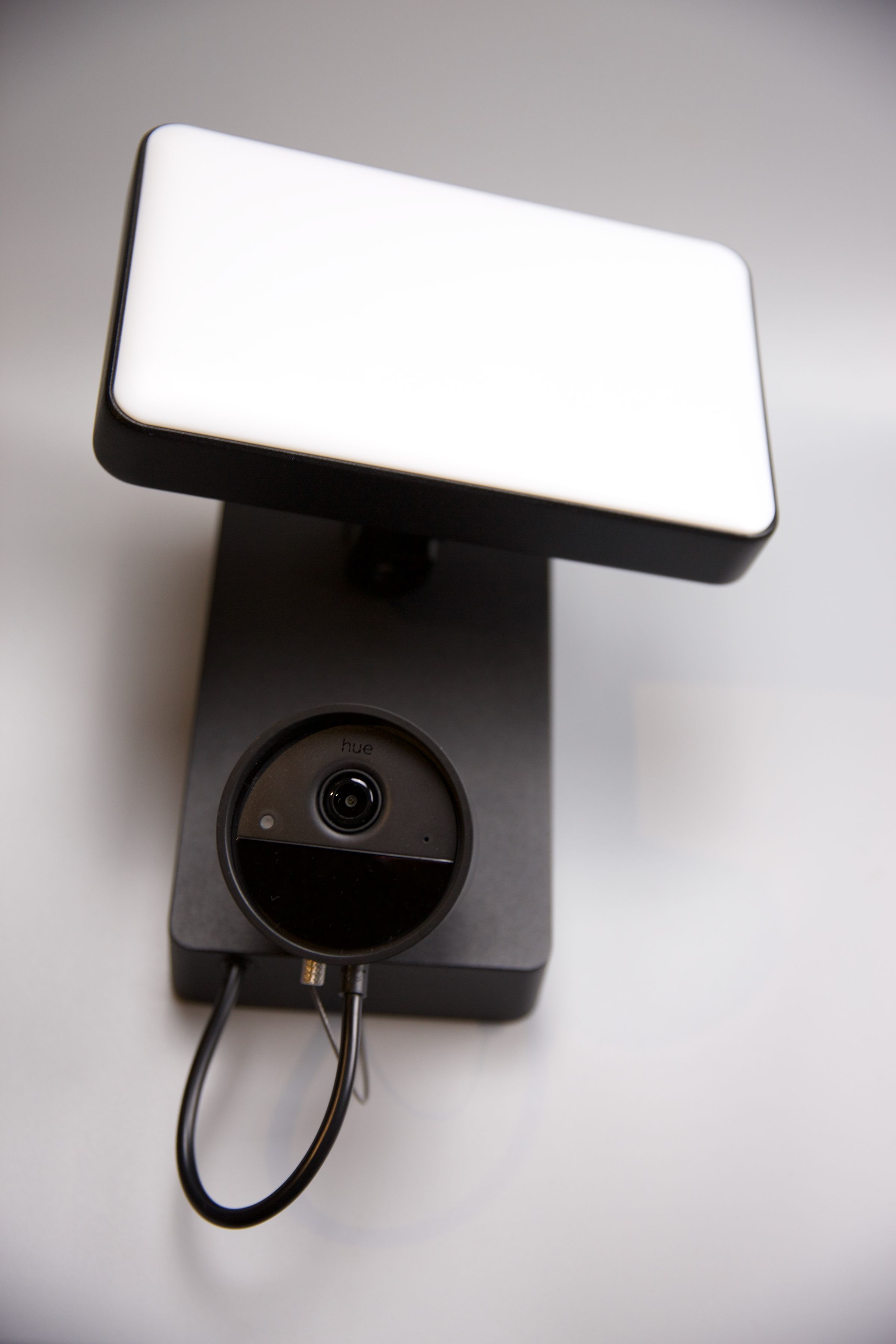 The floodlight camera is a Hue outdoor floodlight and a wired Hue Secure camera combined. 