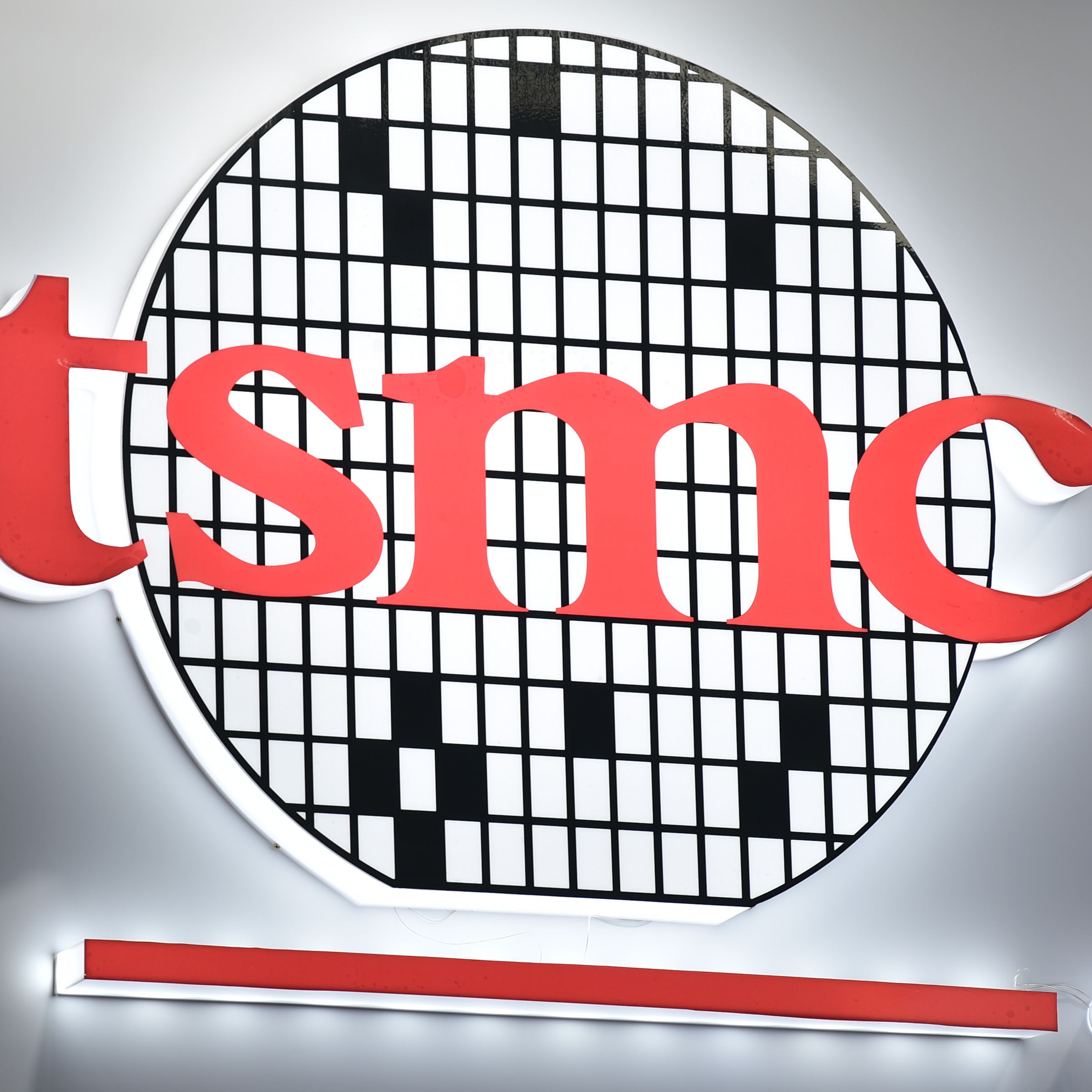 A logo of Taiwan Semiconductor Manufacturing Company (TSMC)