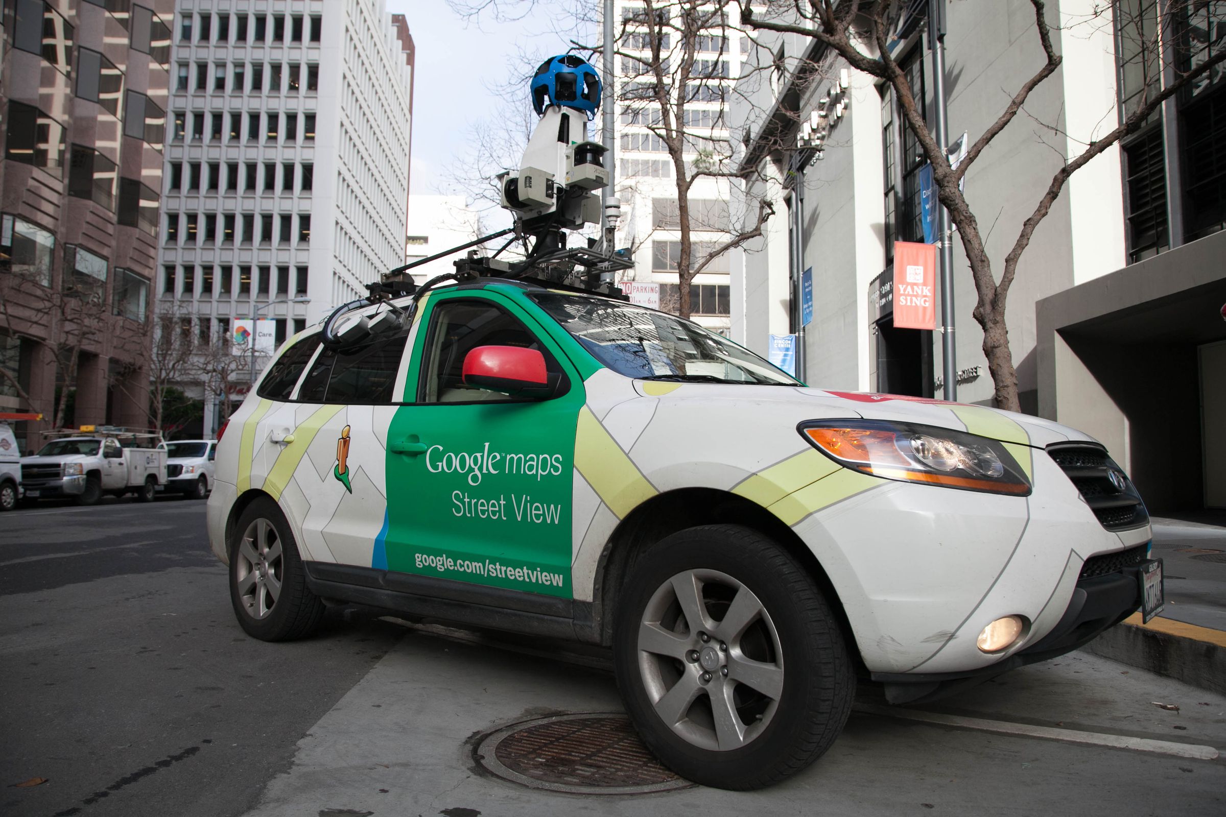 Google Street View car with an Aclima air pollution sensor