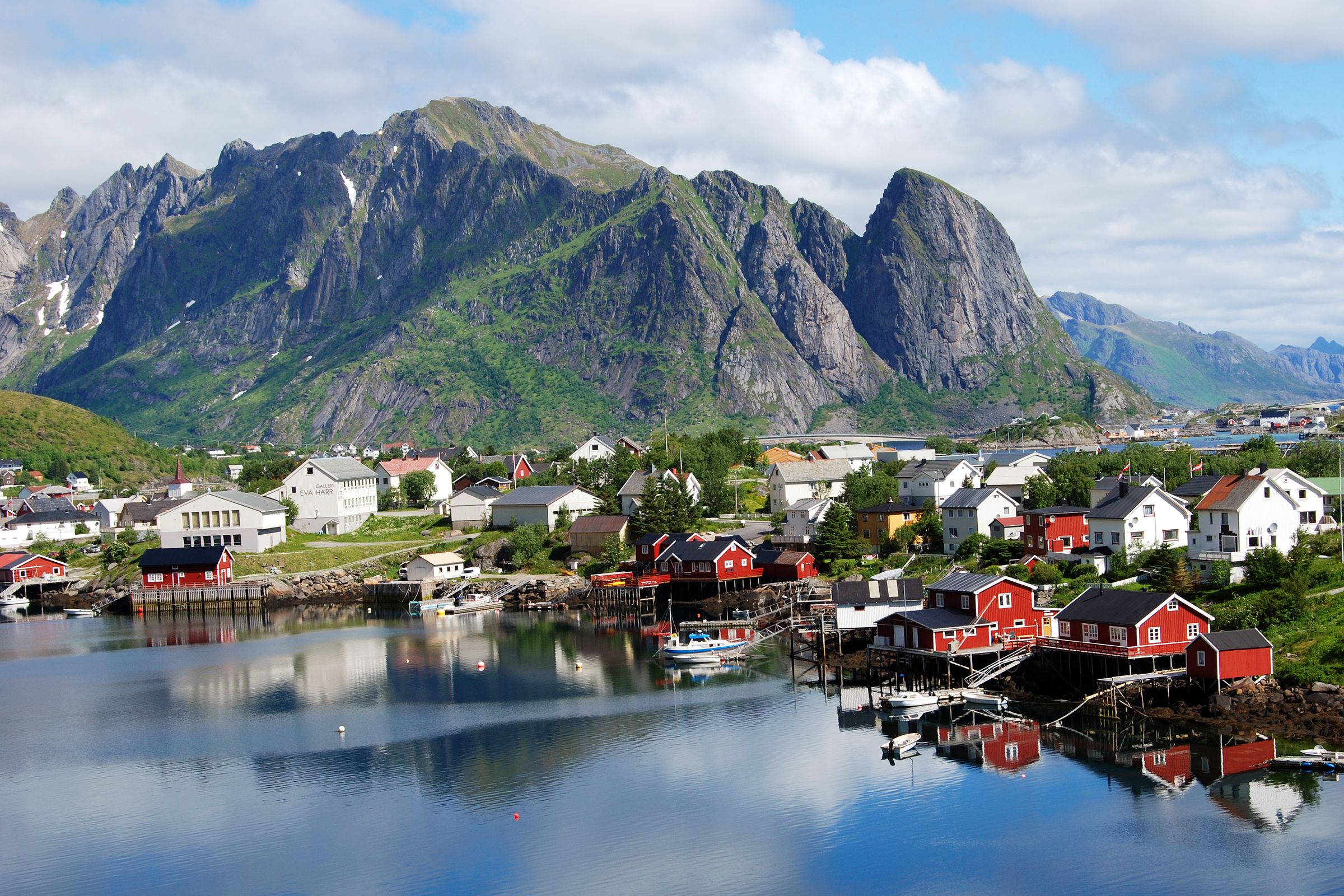The fishing village of Reine in northern Norway