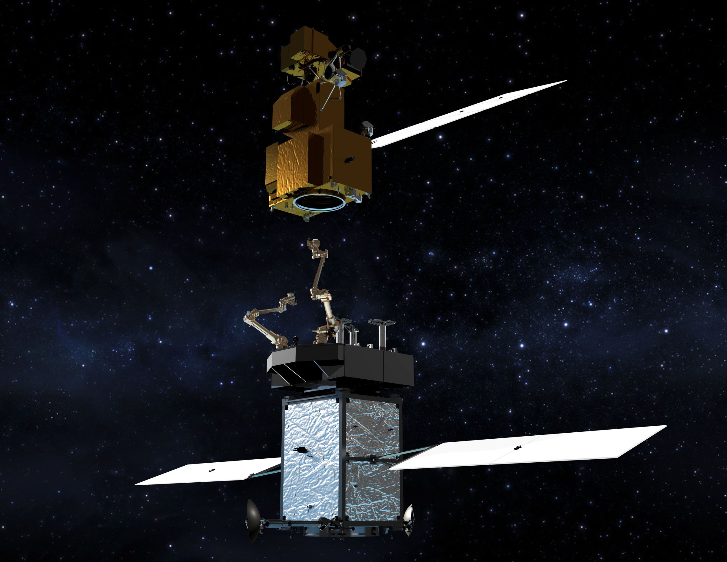 A rendering of what the Restore-L spacecraft could look like.