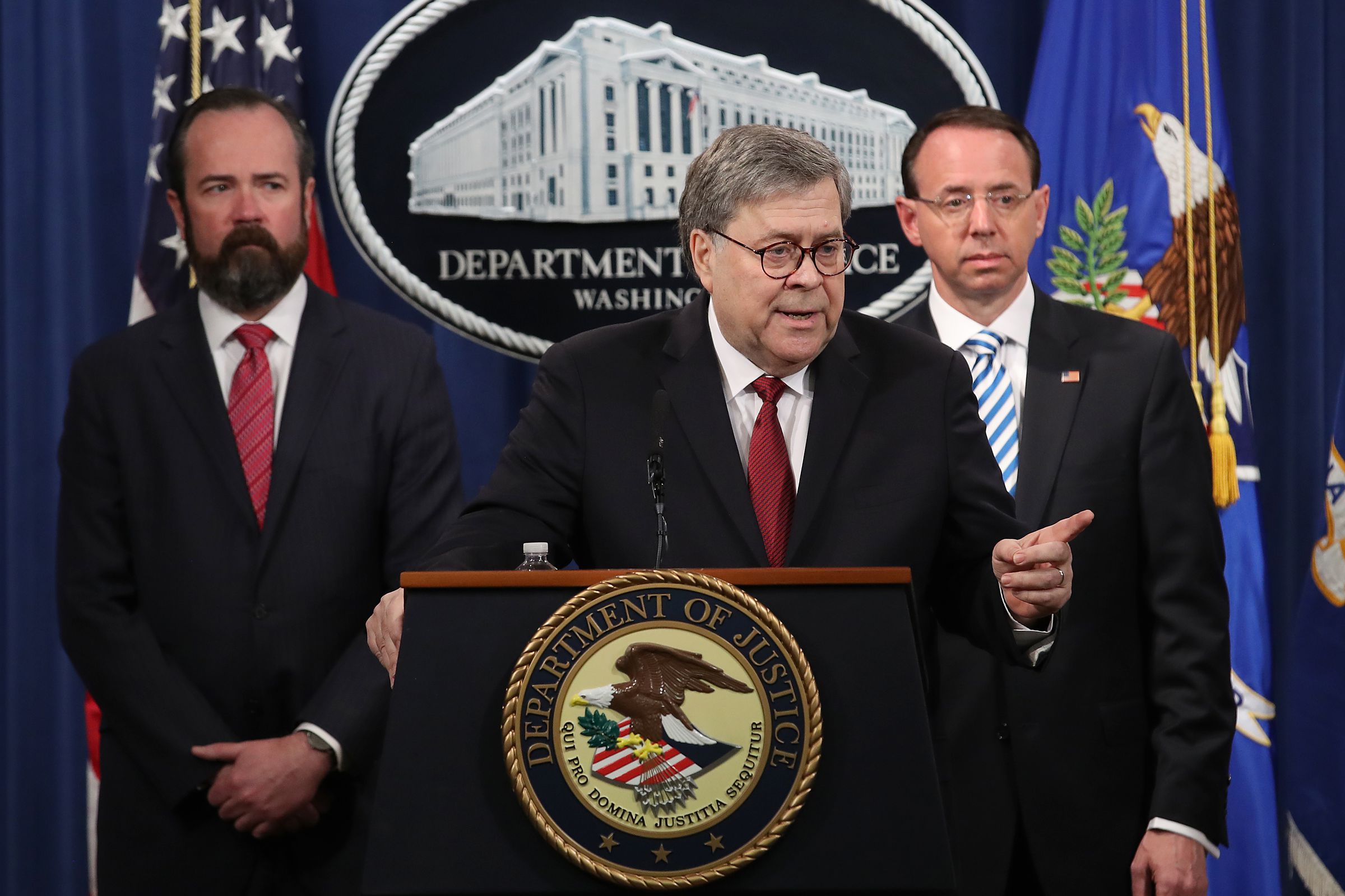Attorney General William Barr Holds Press Conference To Discuss Release Of Mueller Report