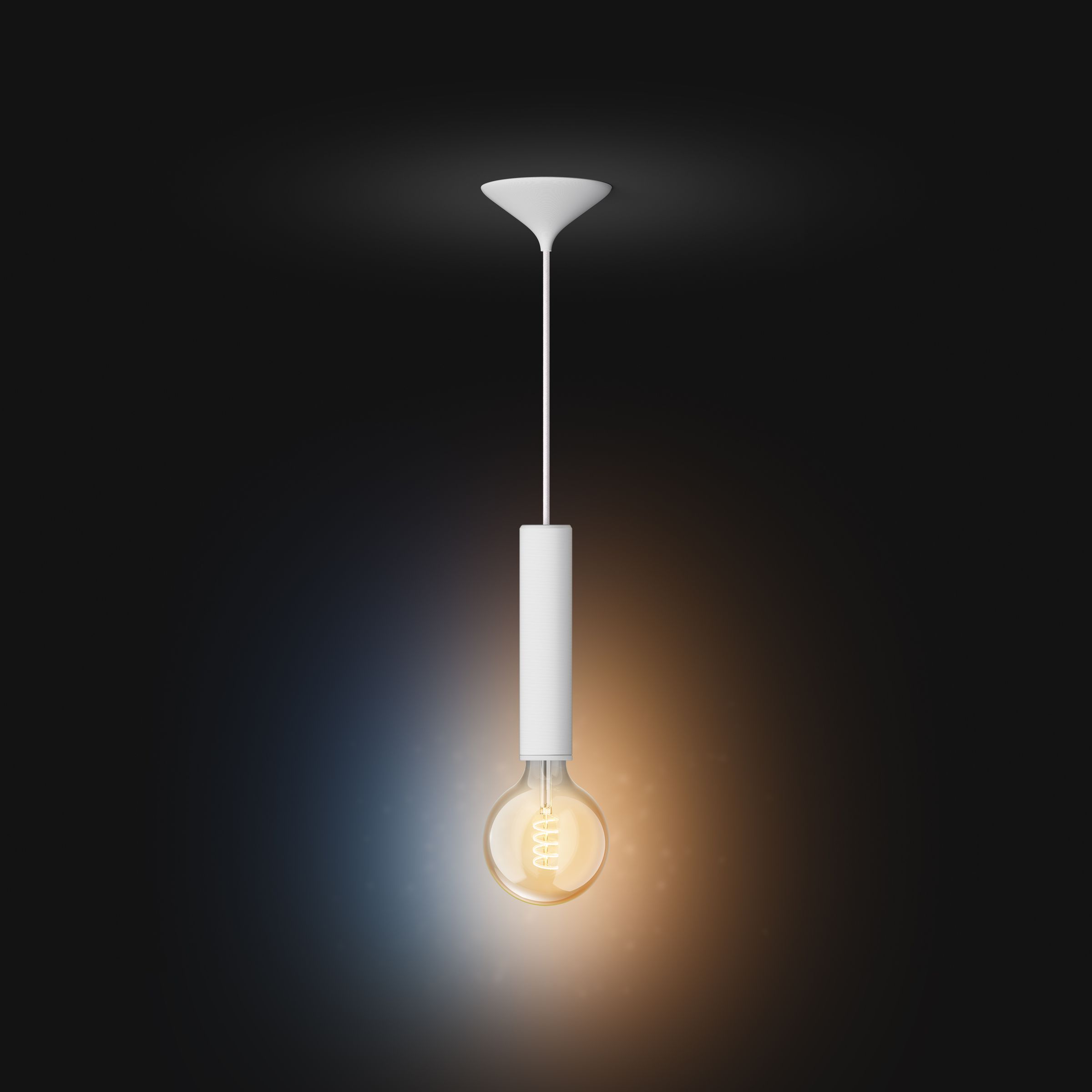 <em>Philips Hue pendant cord in black or white for Filament bulbs (available February 2024 in EU - excluding UK) €59.99 (size M) / €69.99 (size L).</em>