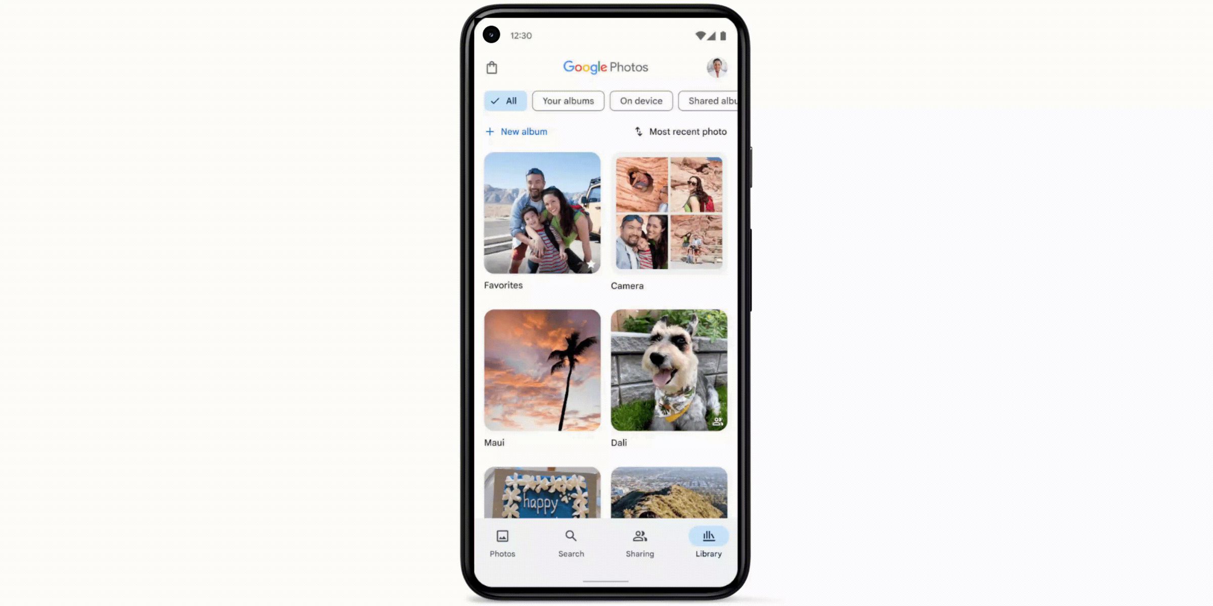 Google is introducing grid and list view layouts for its library tab.