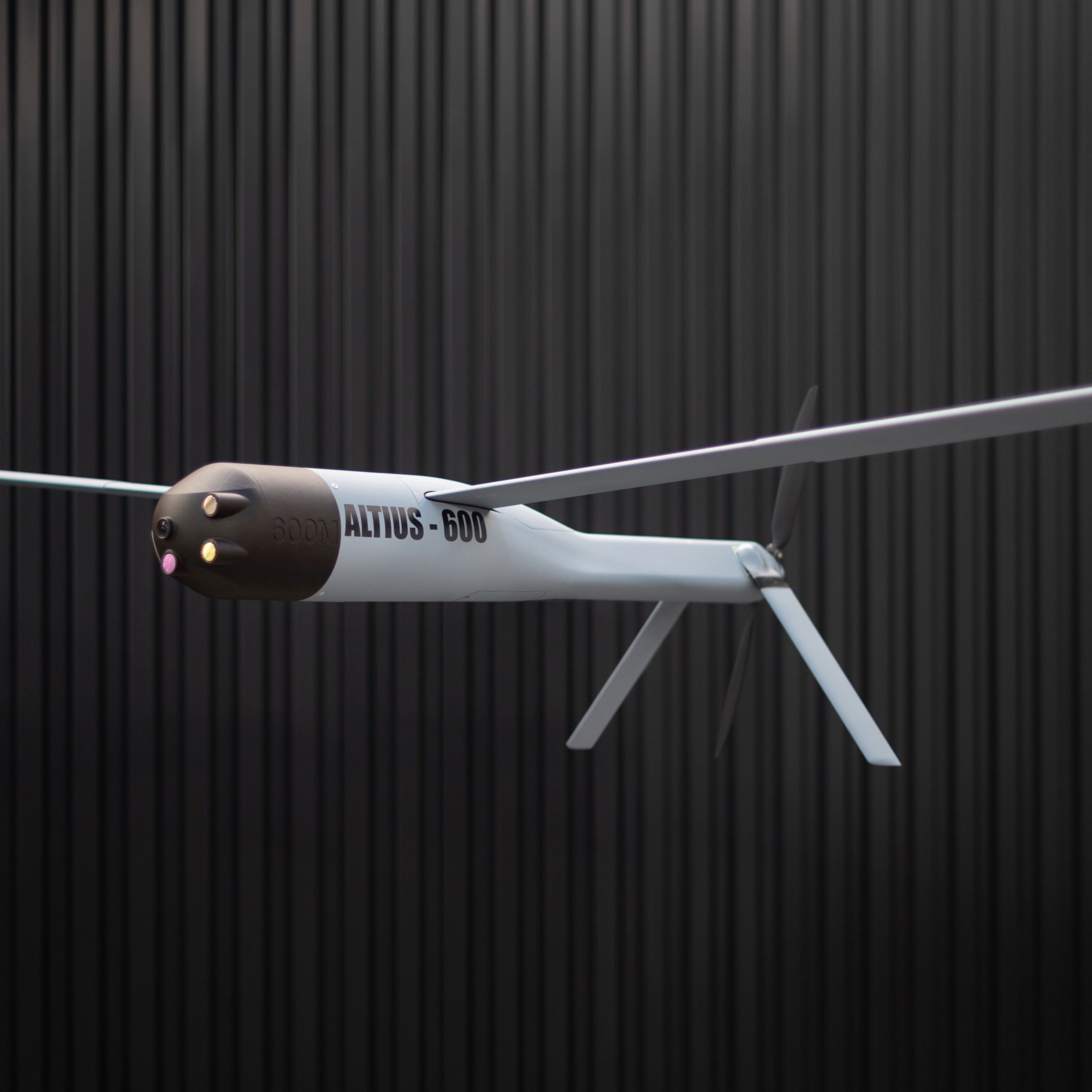 An image of a fixed-wing drone aircraft.