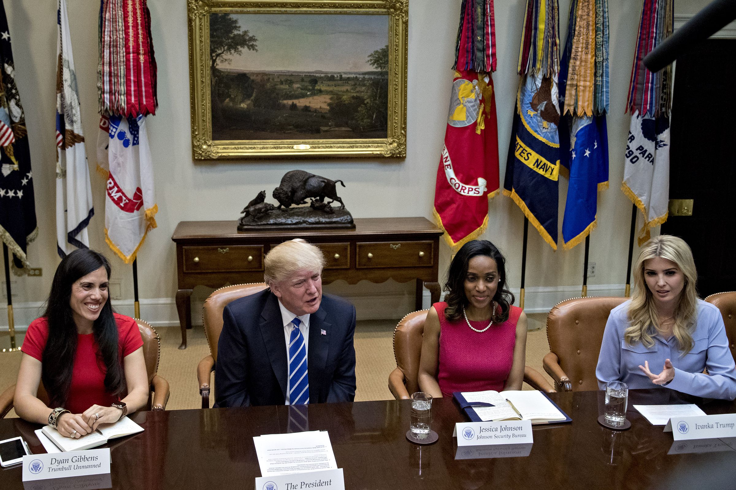 President Trump Participates In Roundtable With Women Small Business Owners