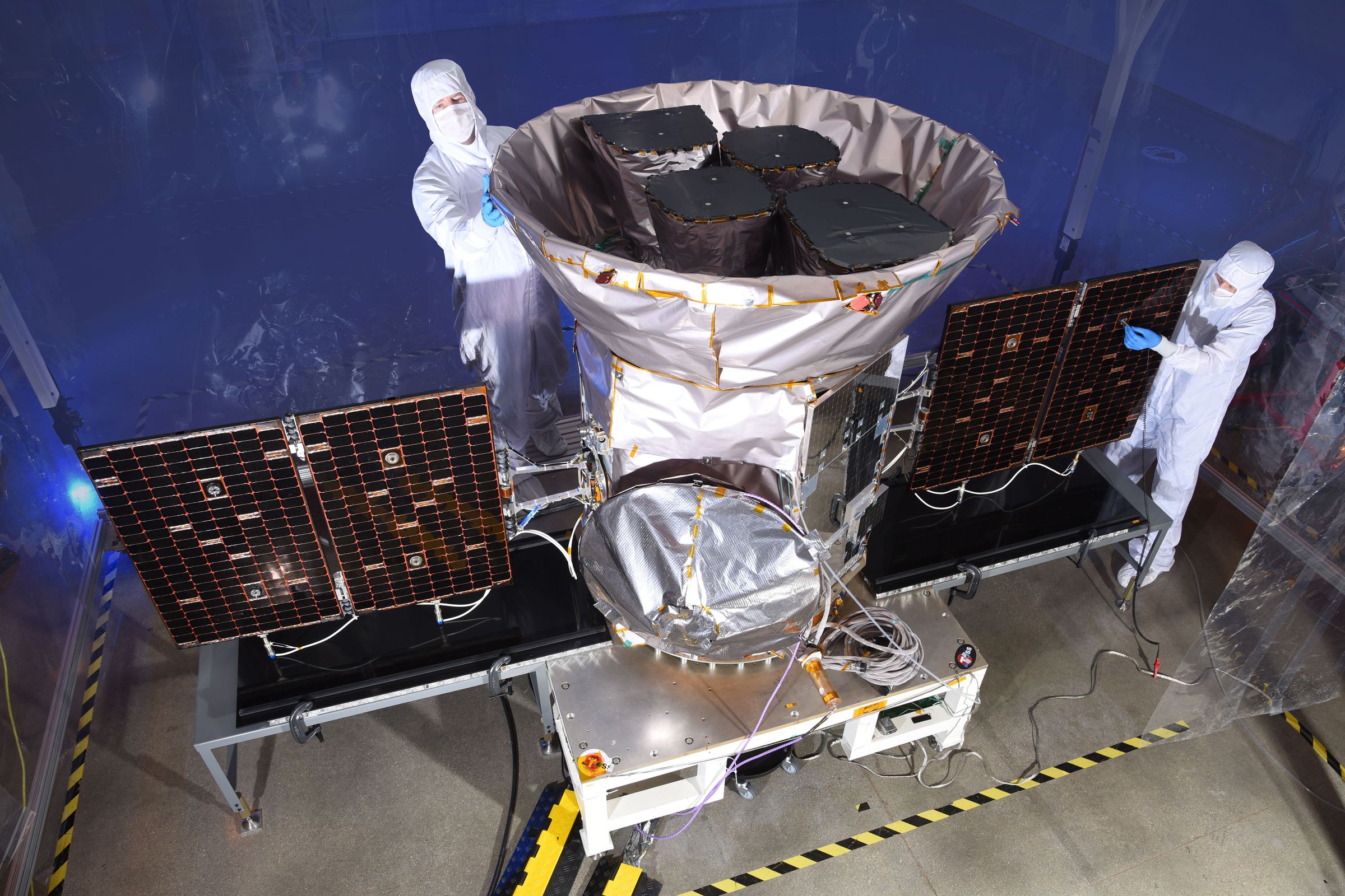 The TESS spacecraft before launch.