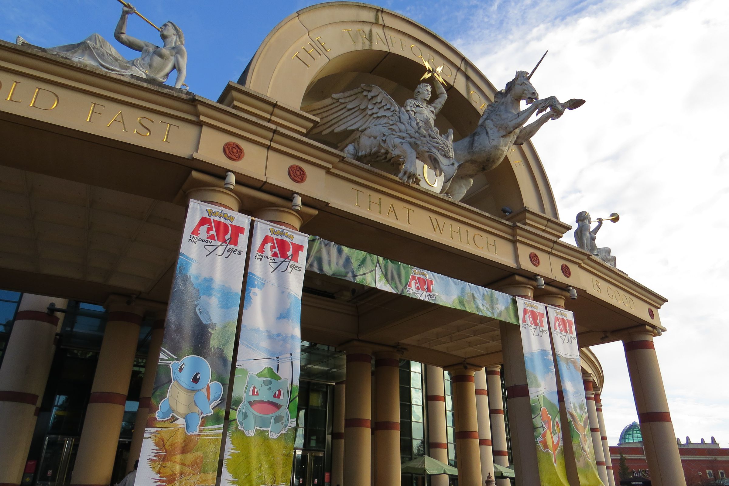 A photo of the Pokémon:&nbsp;Art Through the Ages exhibition at The Trafford Centre in Manchester.