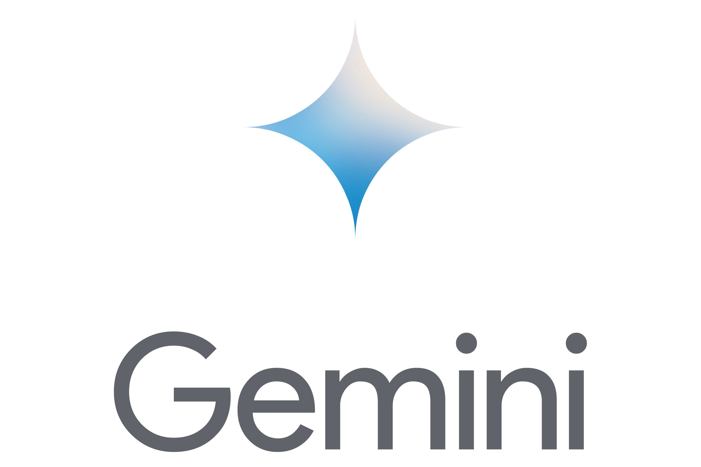 A picture of the Gemini logo, a wordmark with a four-pointed diagram above.