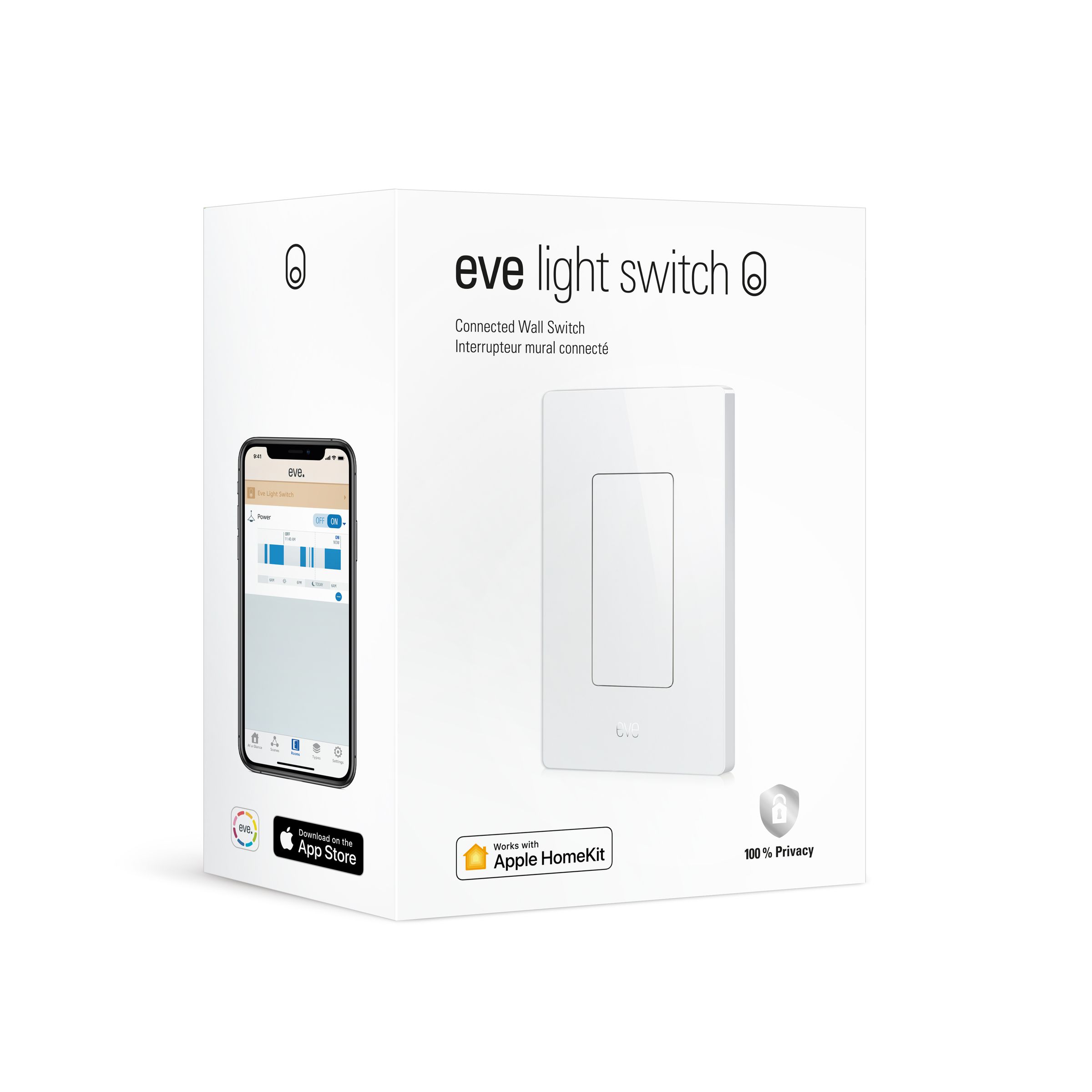 The Eve Light Switch works with Apple Home, but once Matter arrives, it should be compatible with more platforms.