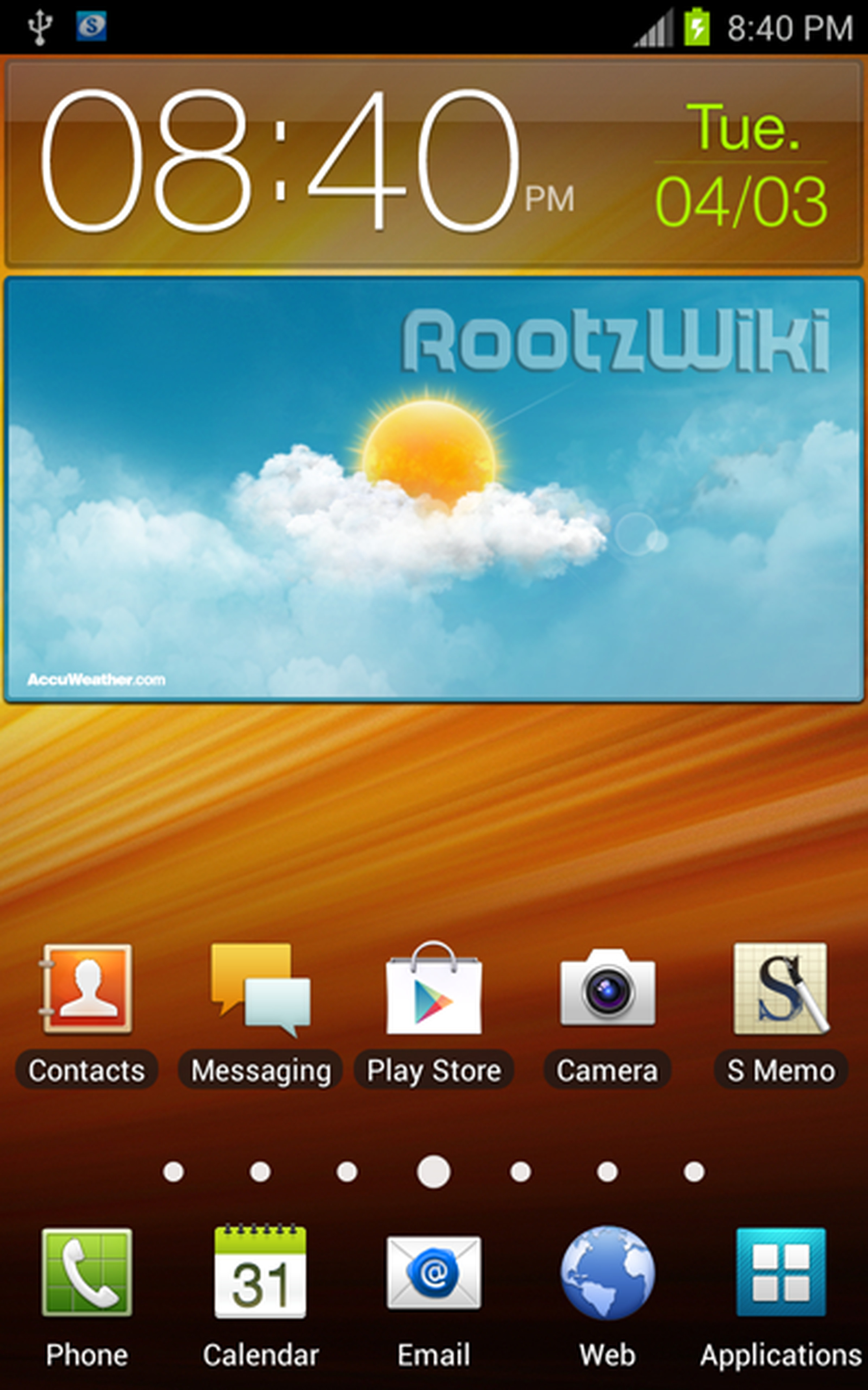 Samsung Galaxy Note Android 4.0 Screenshots