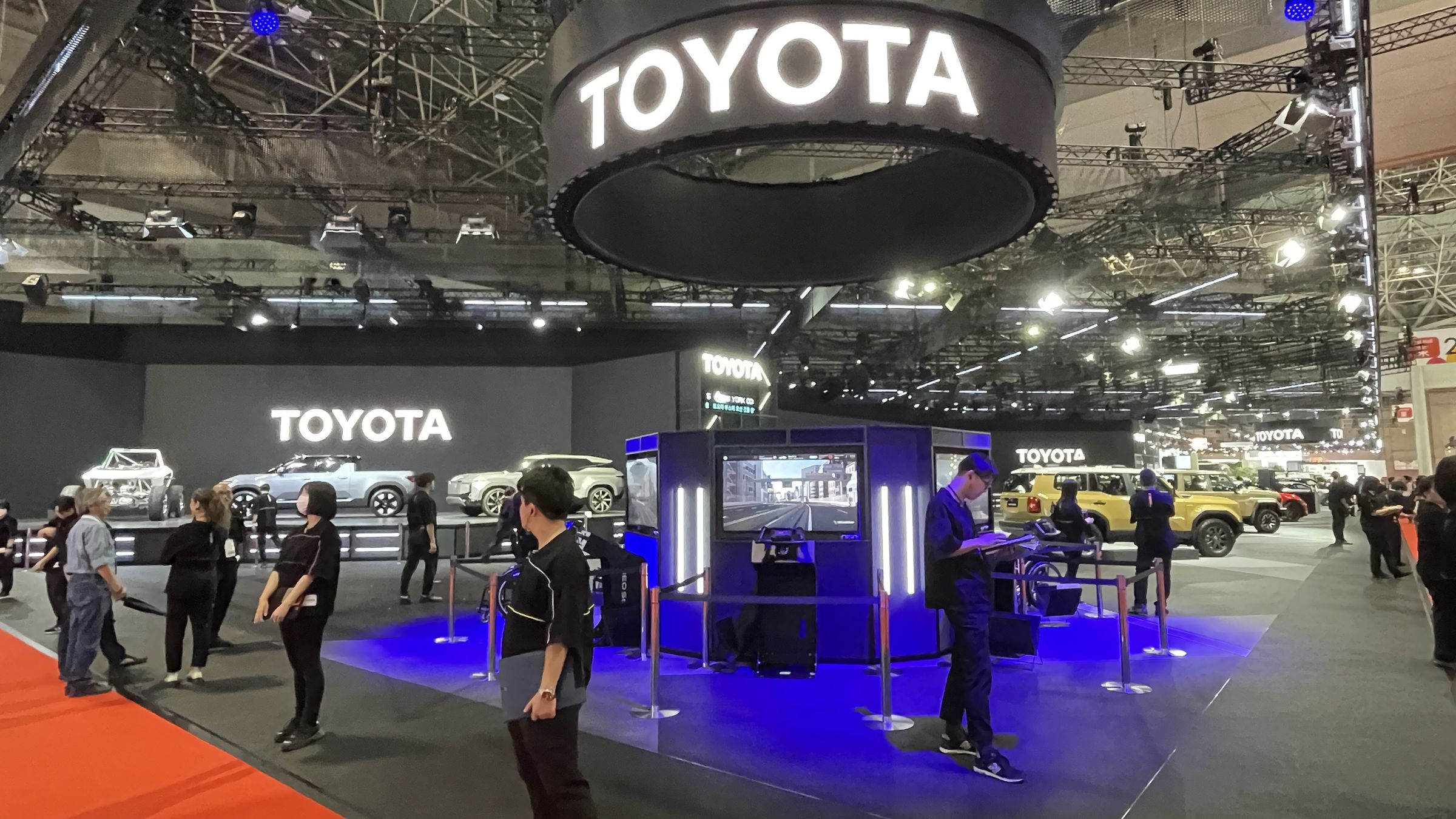 An inside view of the Big Sight campus which welcomes one of the world’s most important automobile fairs called the Japan Mobility Show (JMS) at the Tokyo Bay in Tokyo, Japan on October 26, 2023.