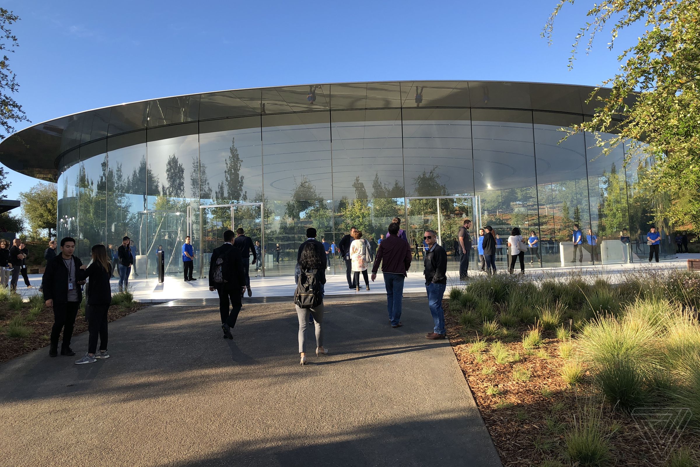 The Steve Jobs Theater at Apple’s Apple Park headquarters.