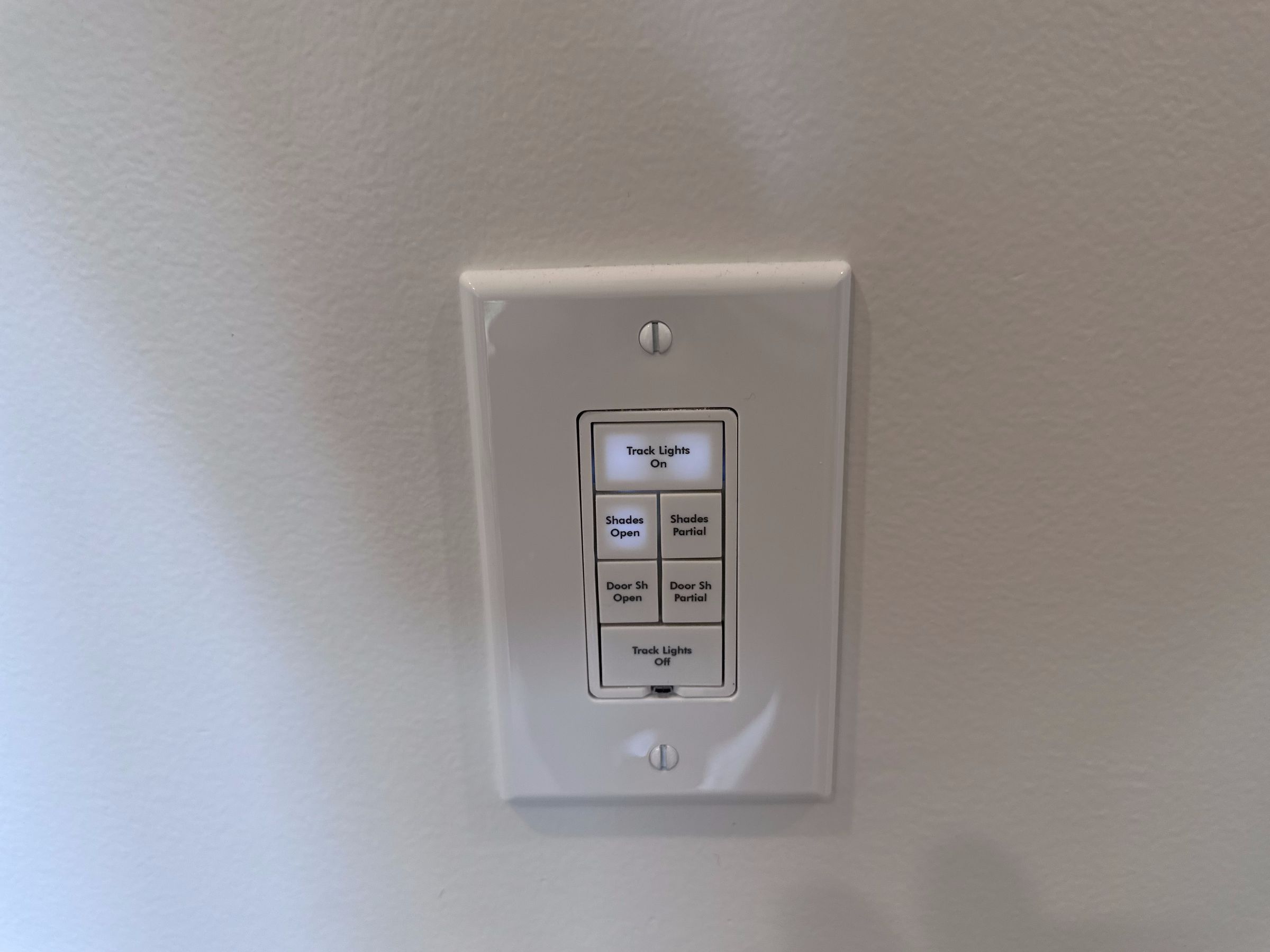 An image of a multi-button panel for a smart home.