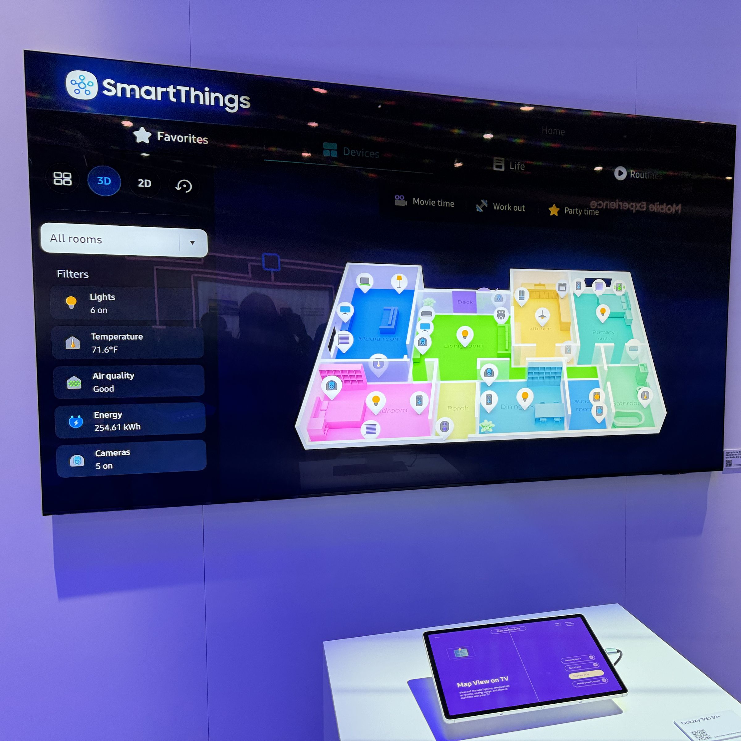 Controlling your smart home on your TV — something Samsung’s new SmartThing’s Map View lets you do more intuitively — could make it simpler for everyone in the home to use smart devices.