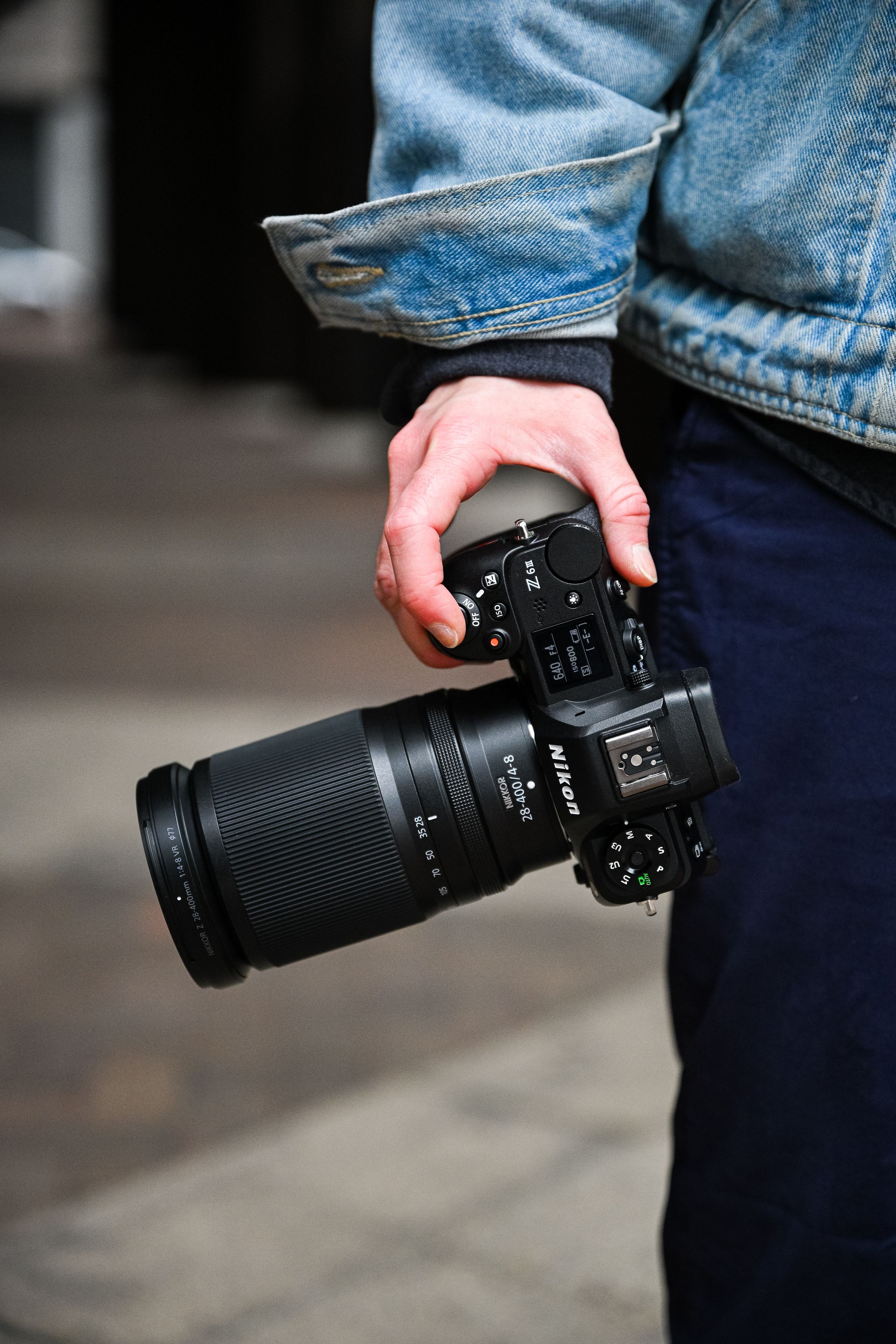 The handgrip on the Nikon Z6 III is deep enough for long-term comfort.
