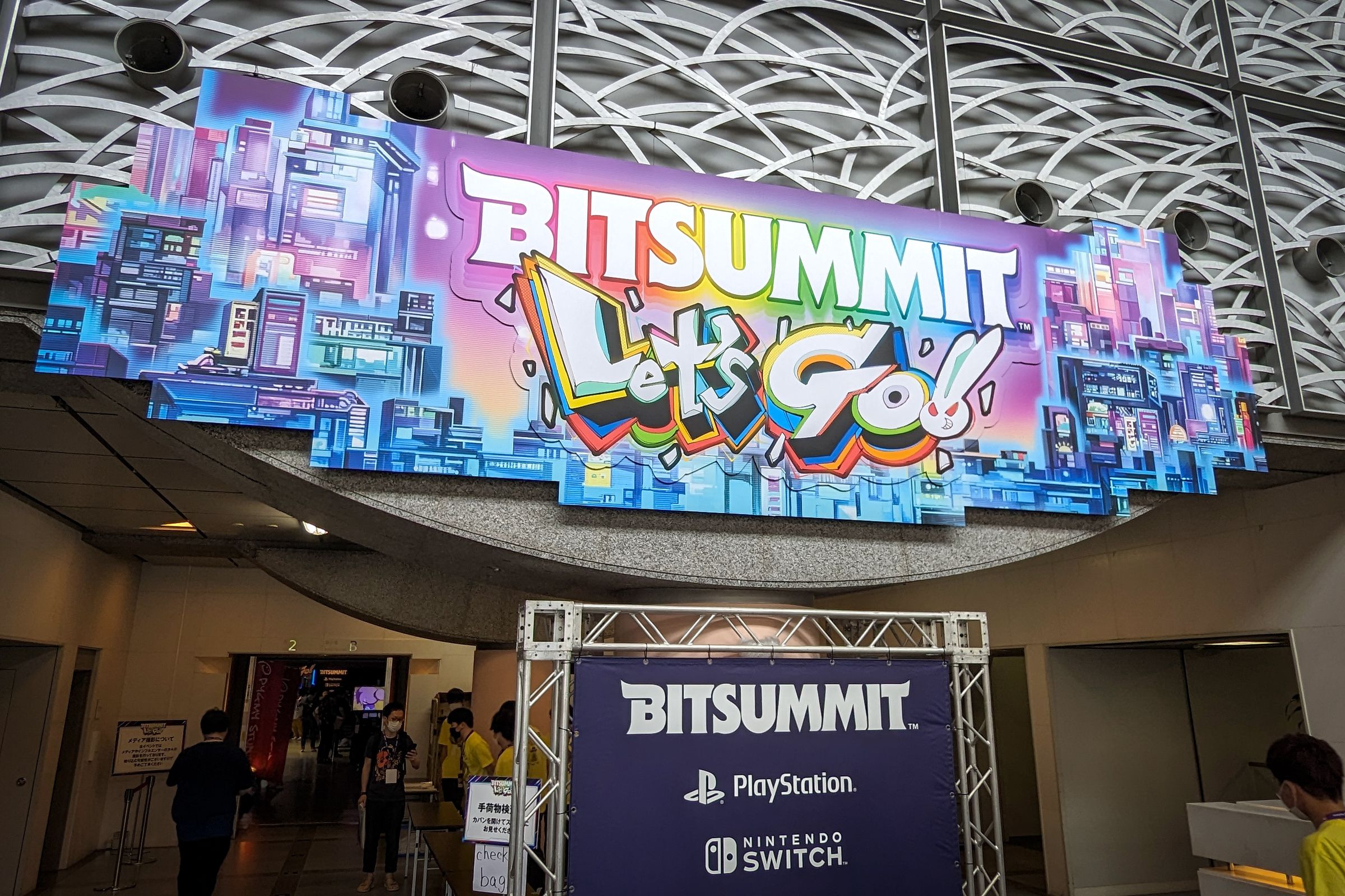 A photo from the BitSummit gaming convention in Kyoto.