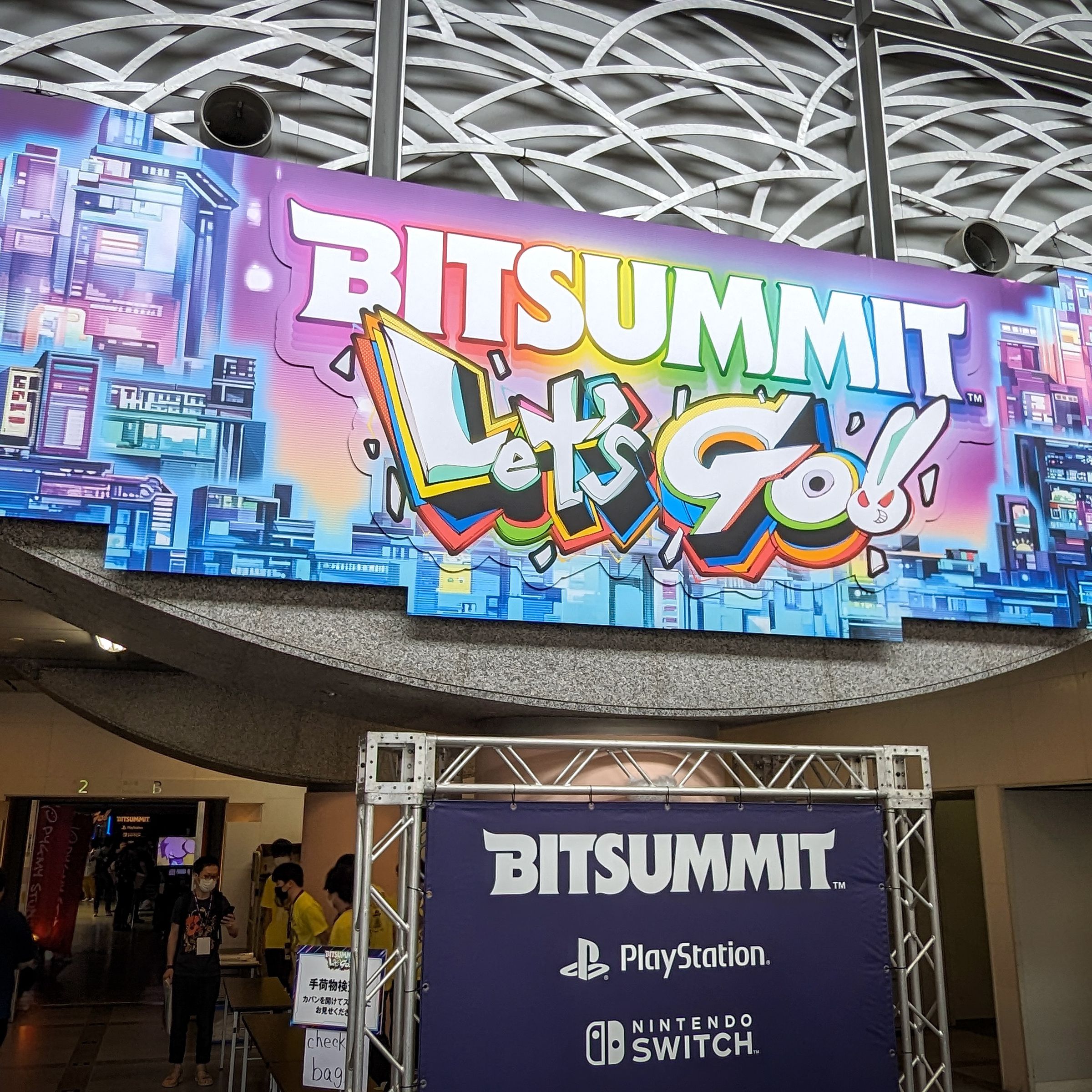 A photo from the BitSummit gaming convention in Kyoto.