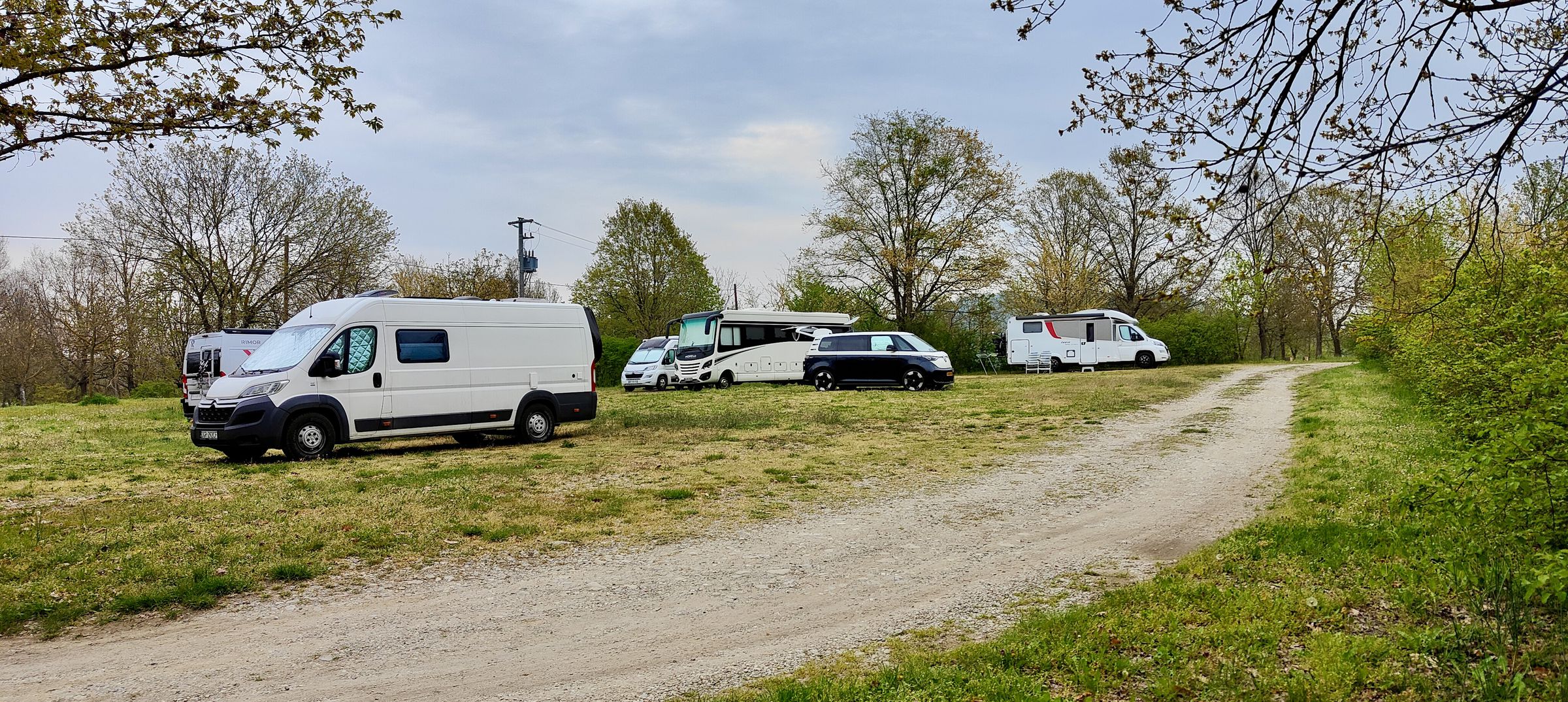 <em>Look how small the ID Buzz is compared to other campers. A new US-specced long-wheelbase ID Buzz will be available to buy in 2024 calendar year.</em>