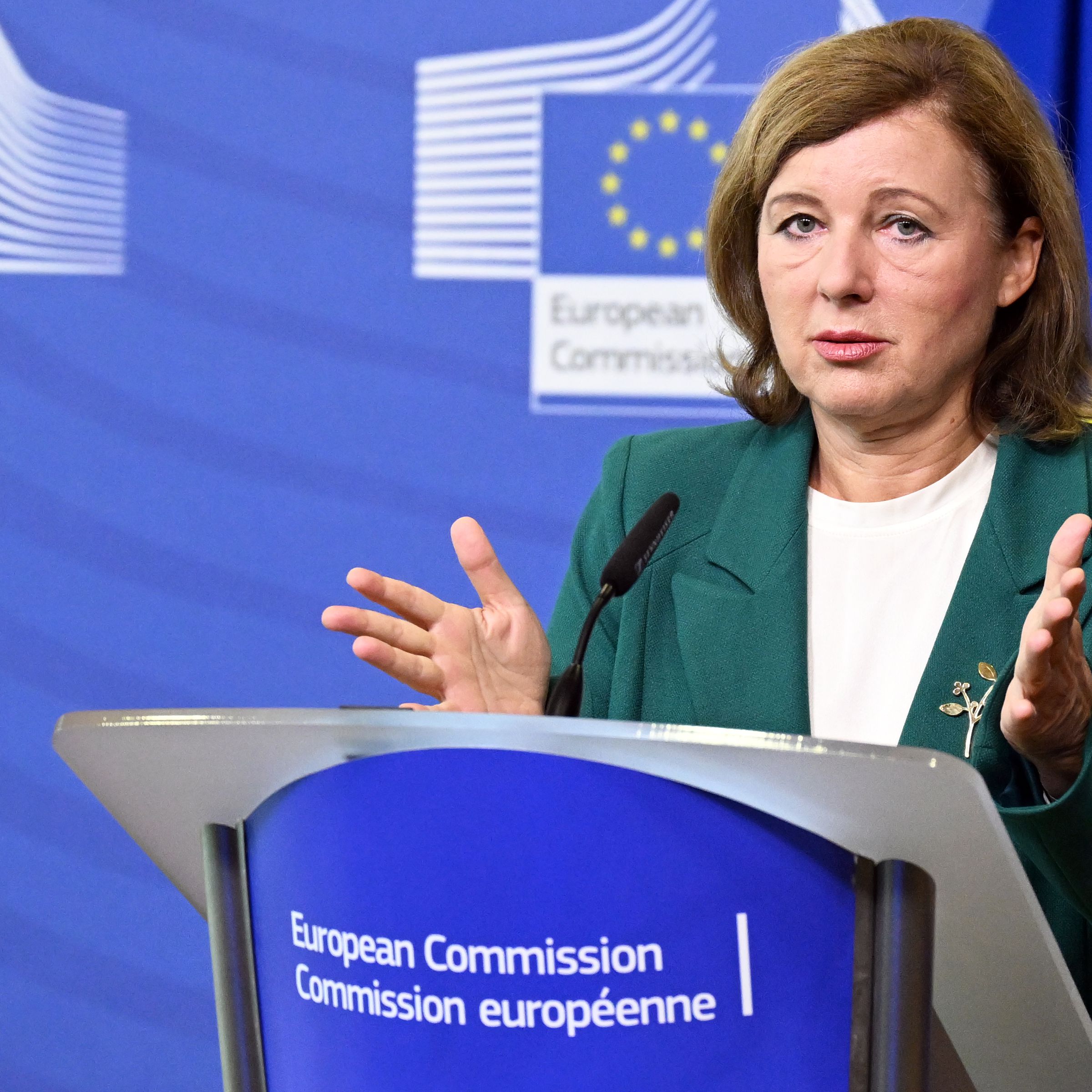 European Commission Vice-president Vera Jourova in Brussels