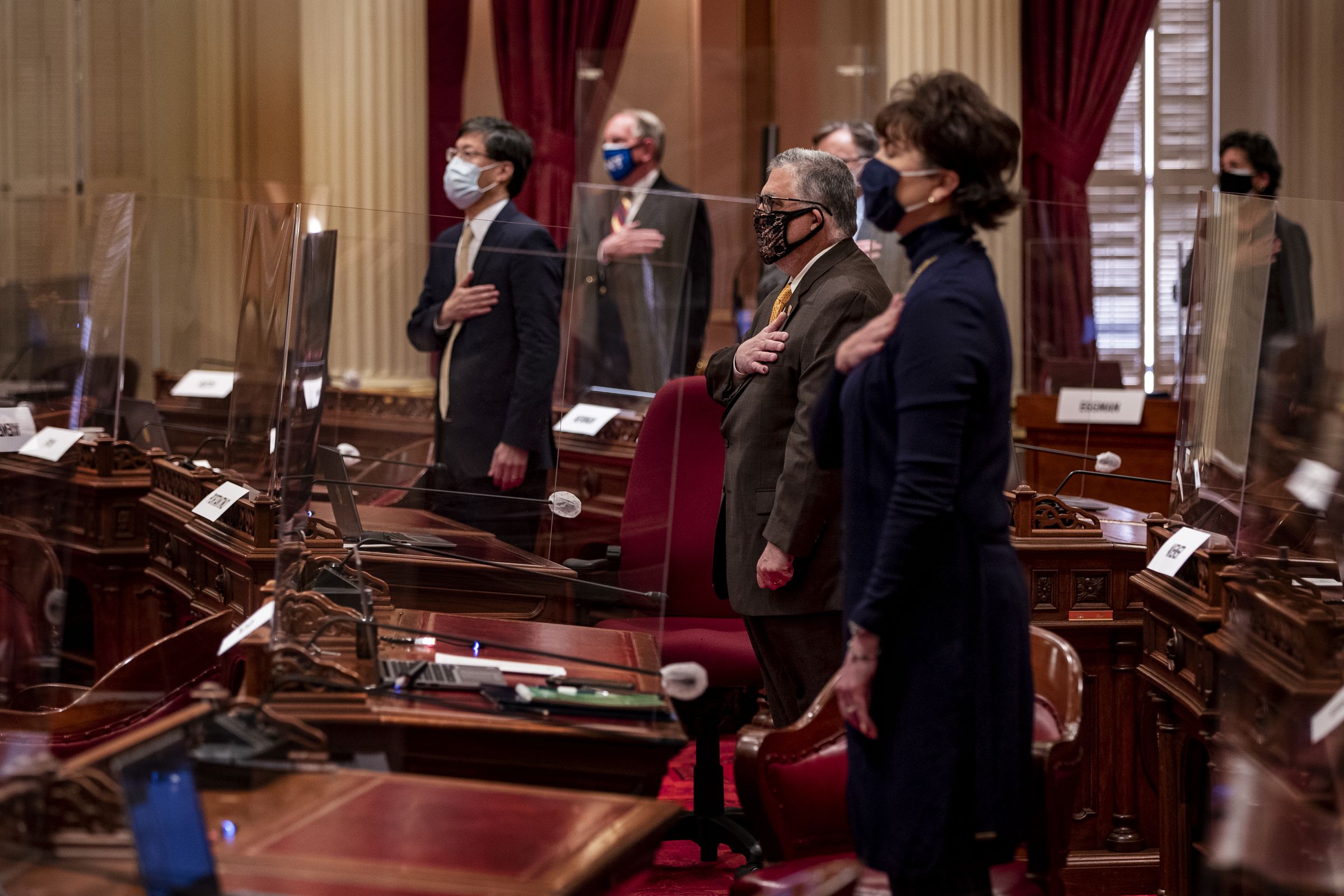 Legislature in session at Capitol in Sacramento,CA.