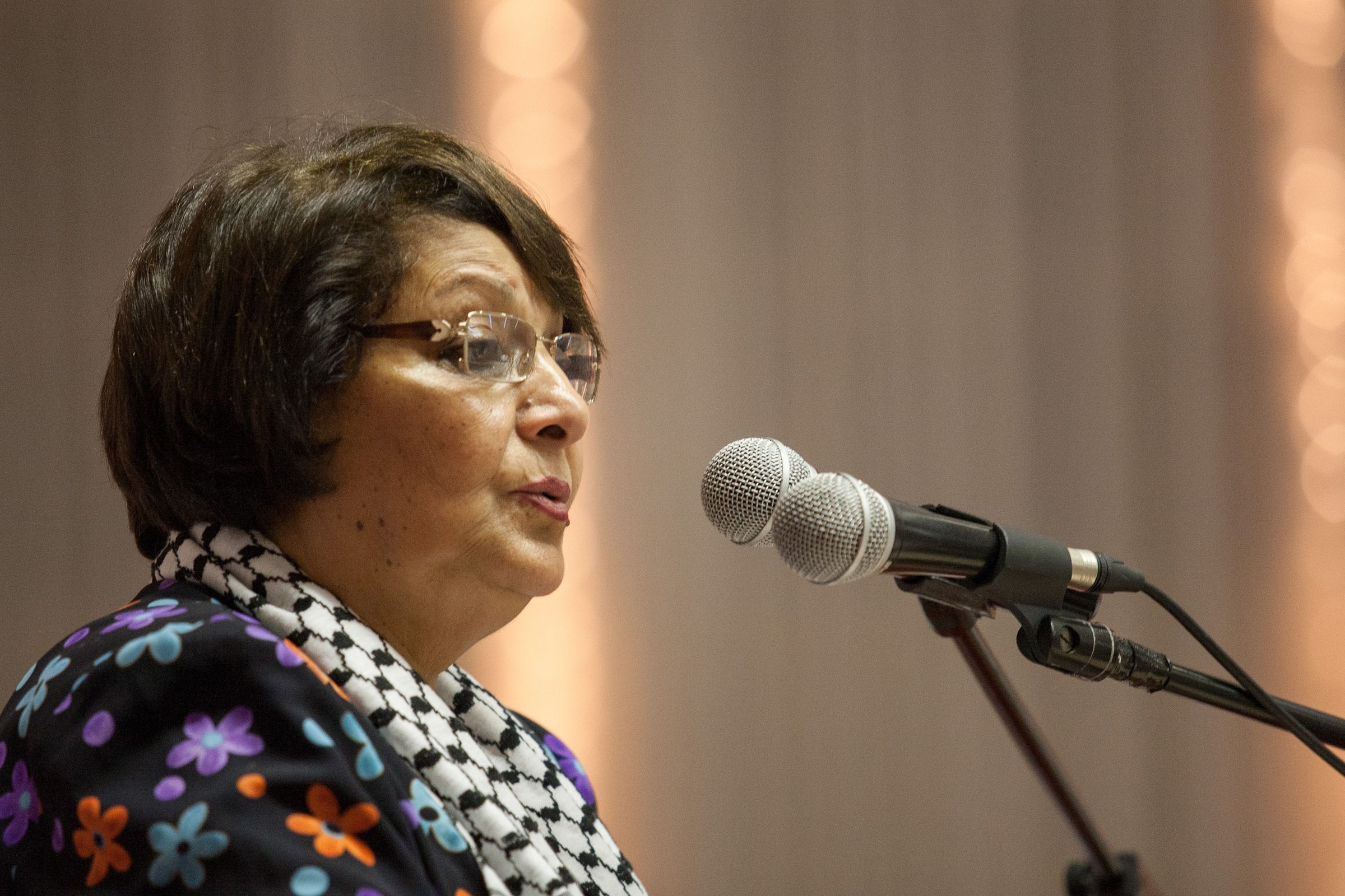 Palestinian activist Leila Khaled in Cape Town