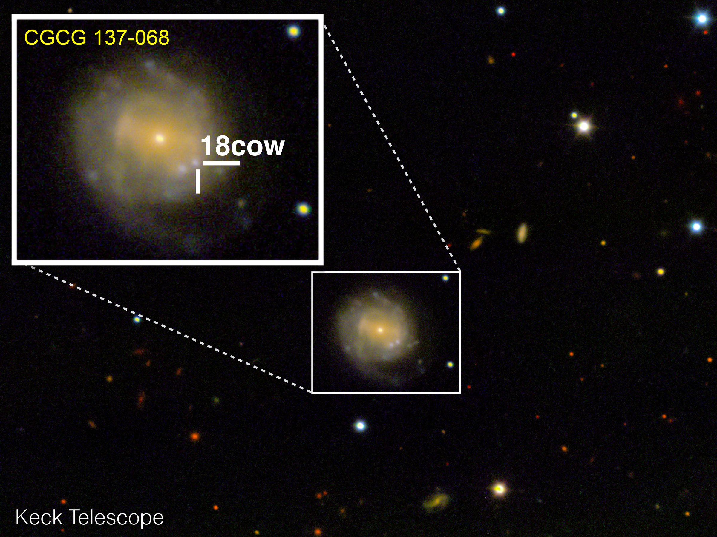 The Cow, as seen by the Keck Observatory