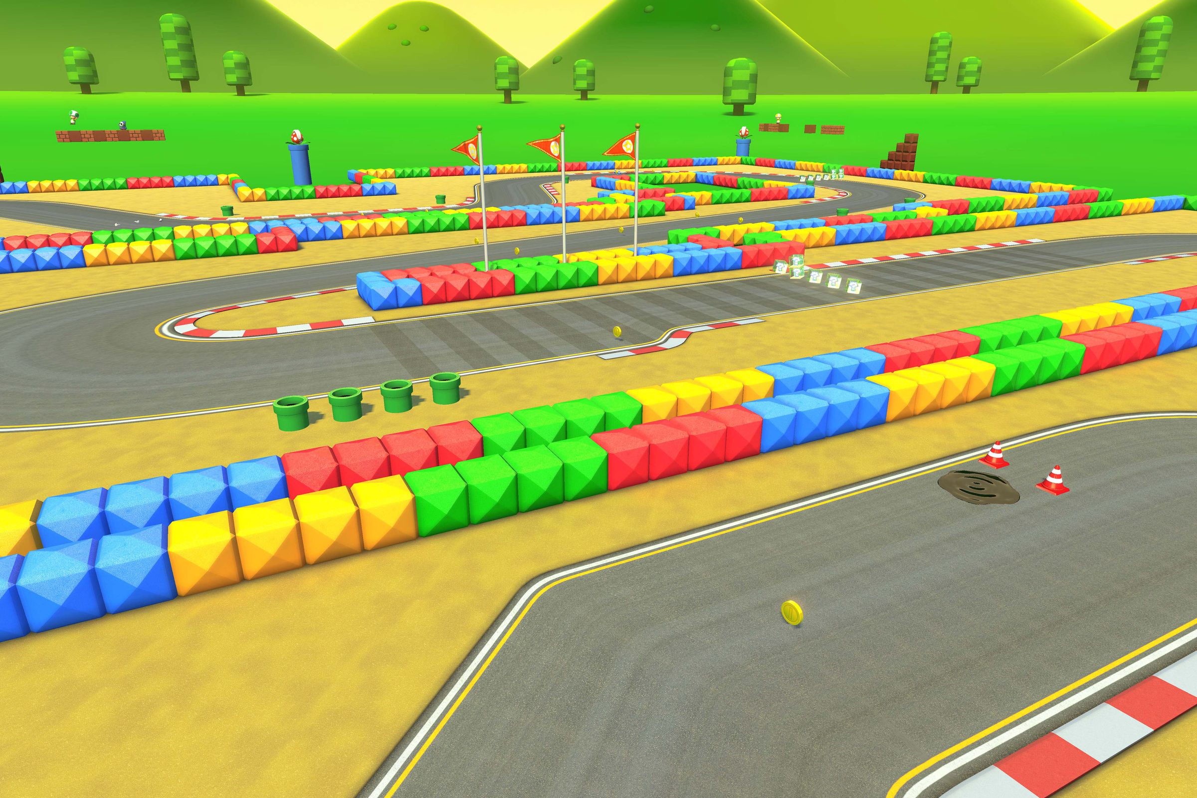 Mario Circuit 3 feels as flat as it looks.