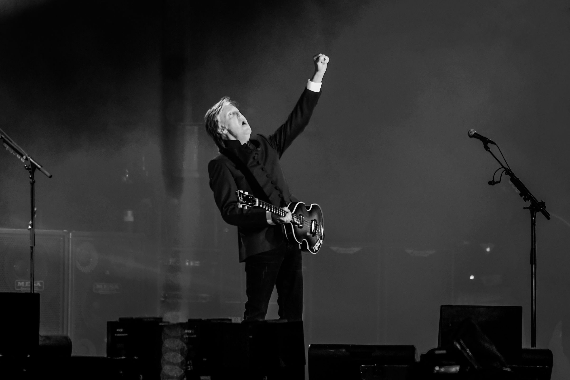 McCartney performing at Glastonbury Festival in 2022.