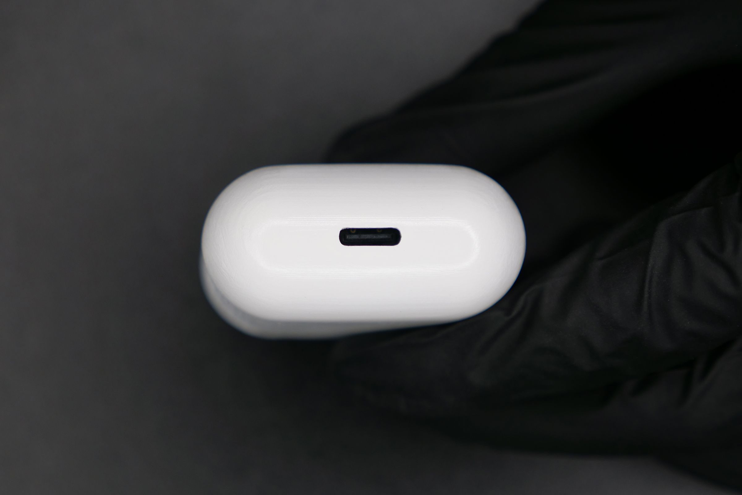 The AirPods’ charging case equipped with a USB-C port.