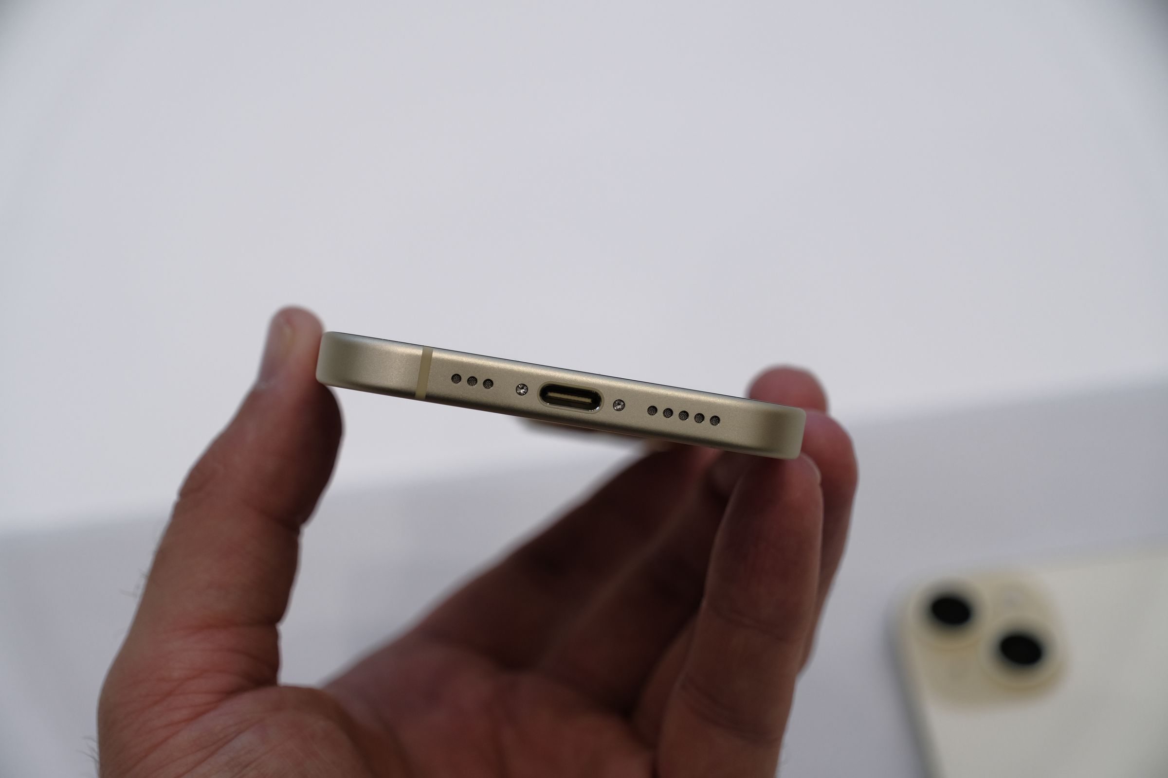 The iPhone 15 Plus, like the other phones in Apple’s 2023 lineup, finally features a USB-C port.