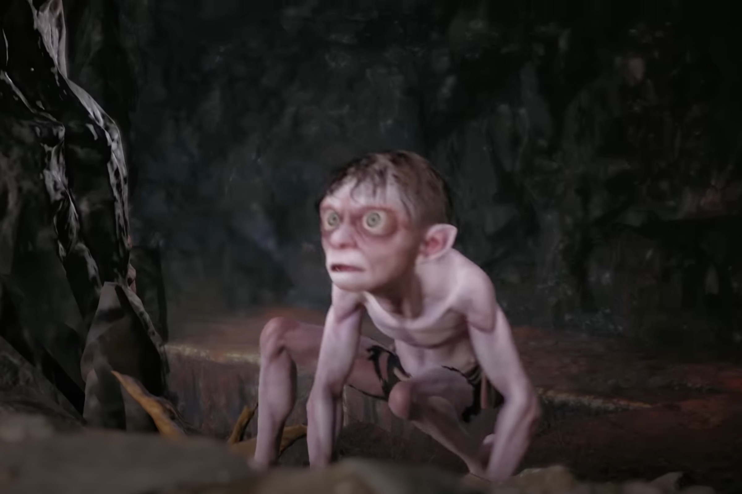 Image of Gollum staring into the distance.