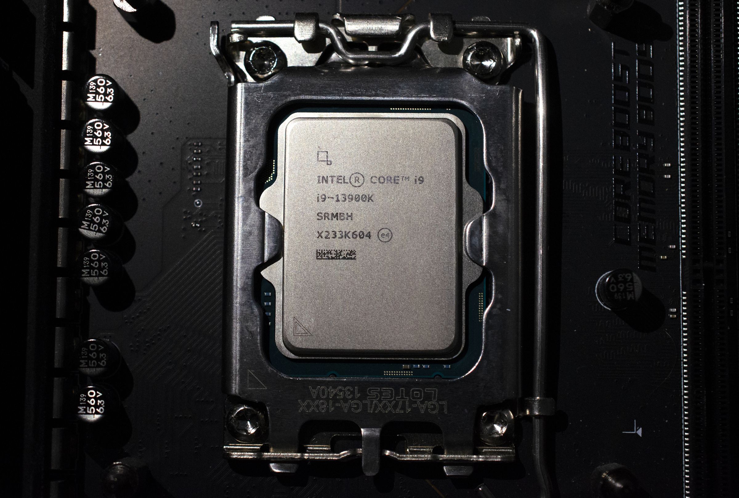 Intel’s Core i9-13900K inside a Z690 motherboard.