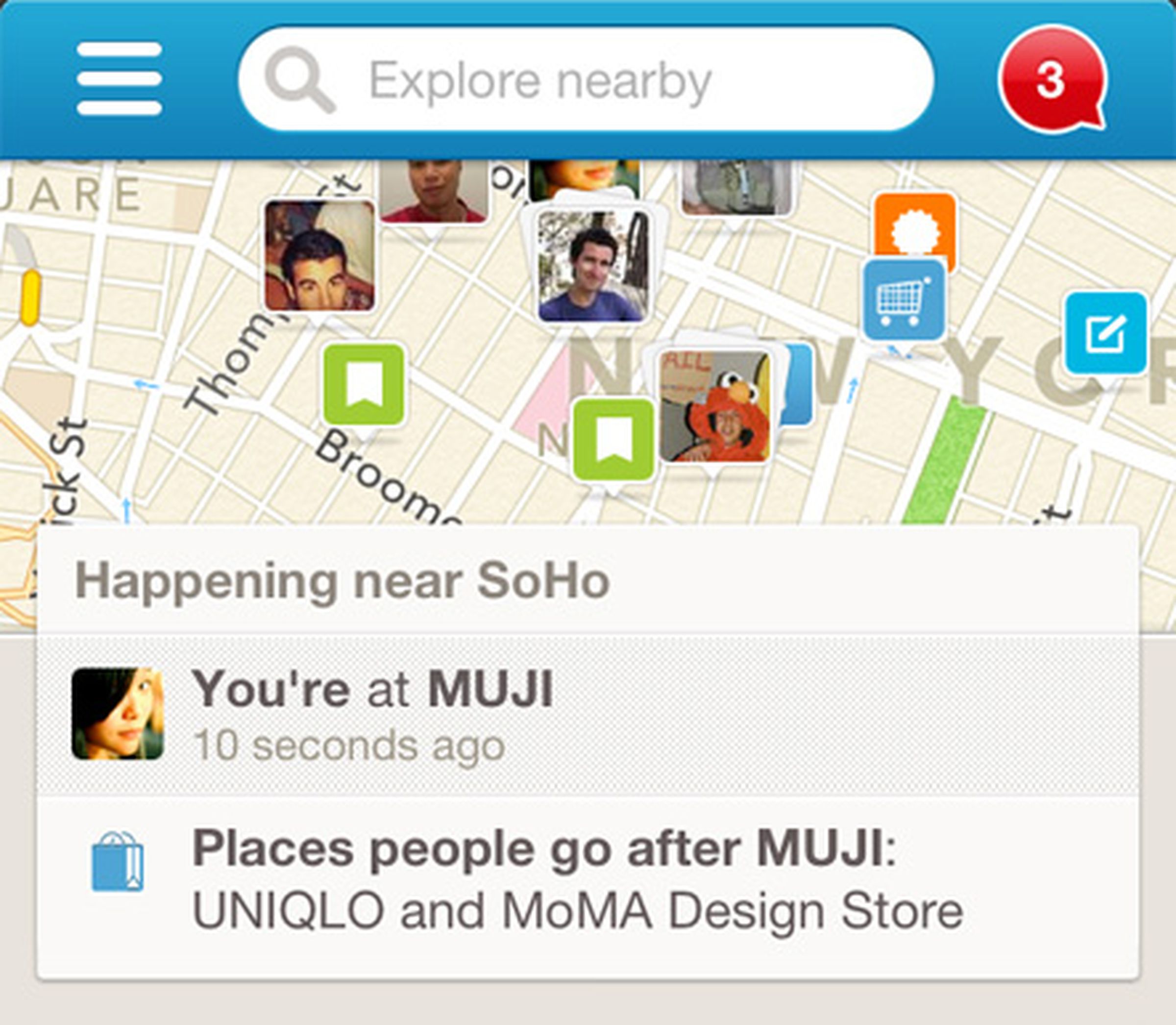 Foursquare 6.0 for iPhone screenshots