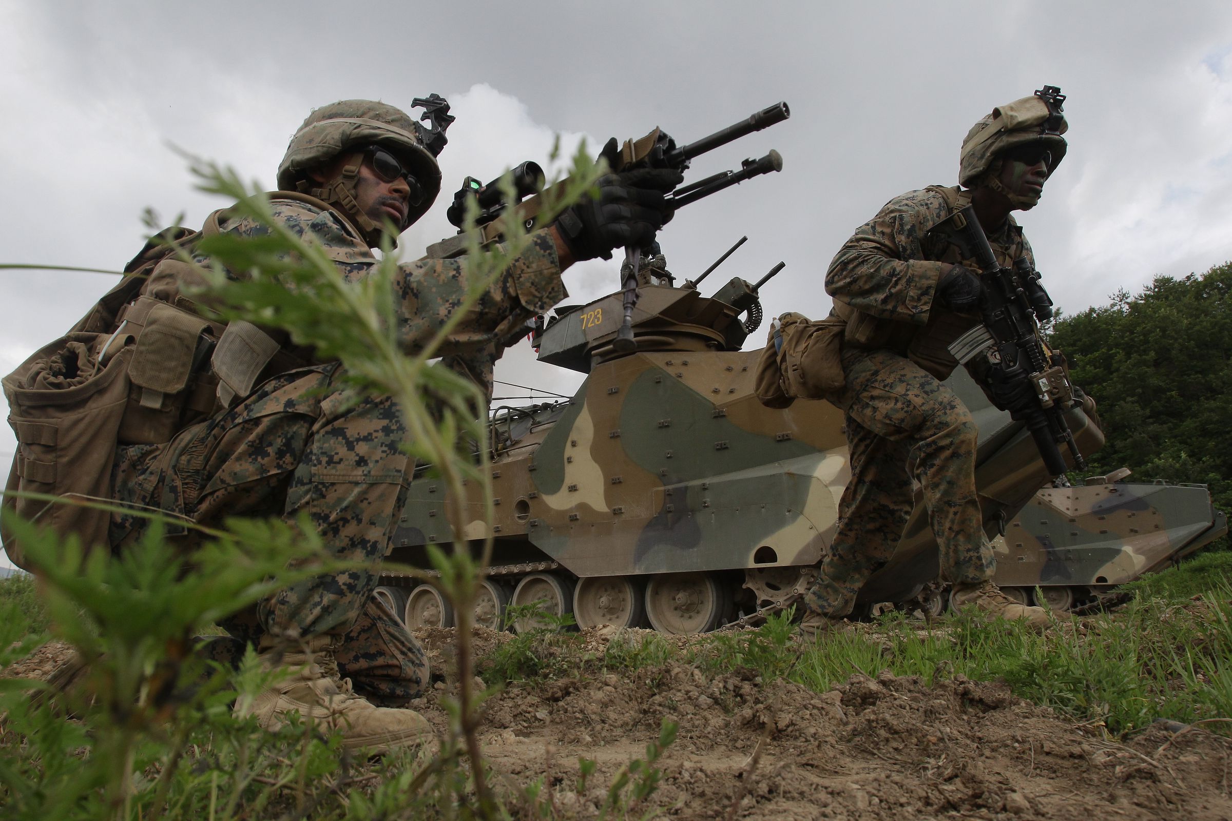 U.S. And South Korean Marines Hold Joint Air And Ground Combat Training