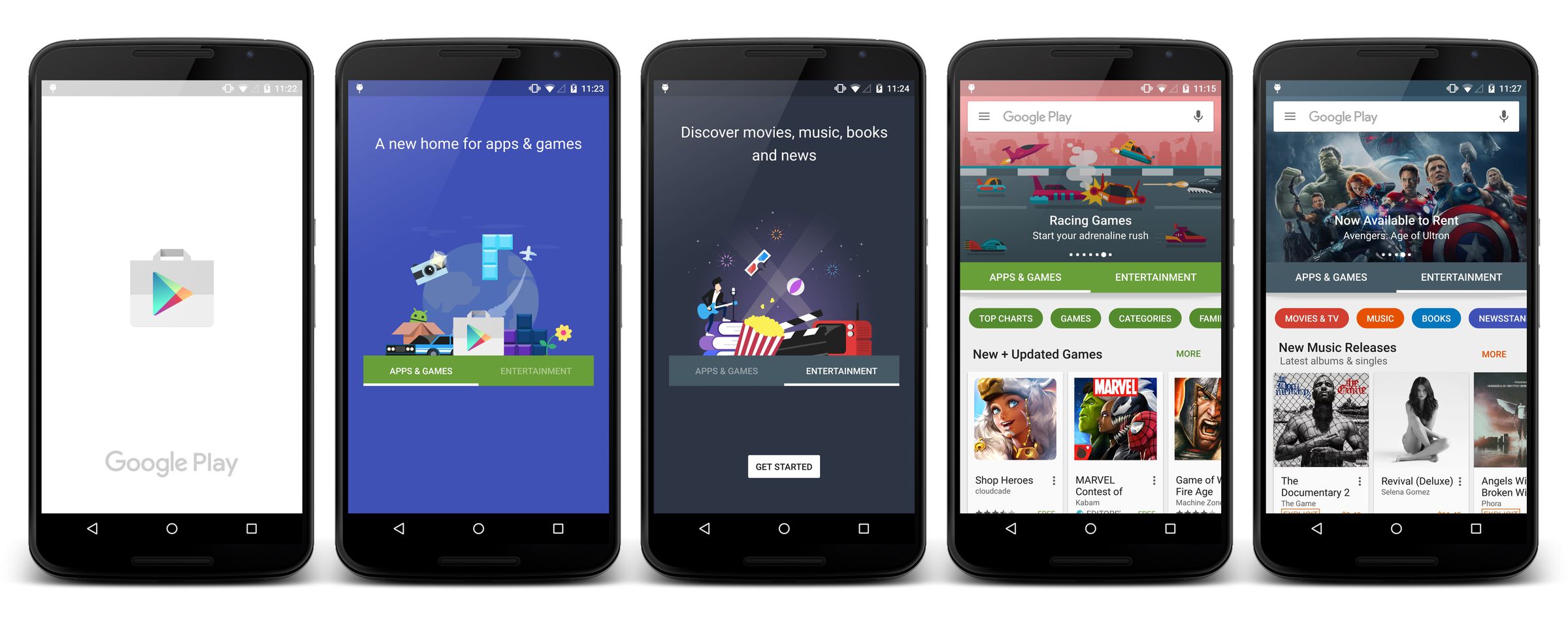 Google Play redesign