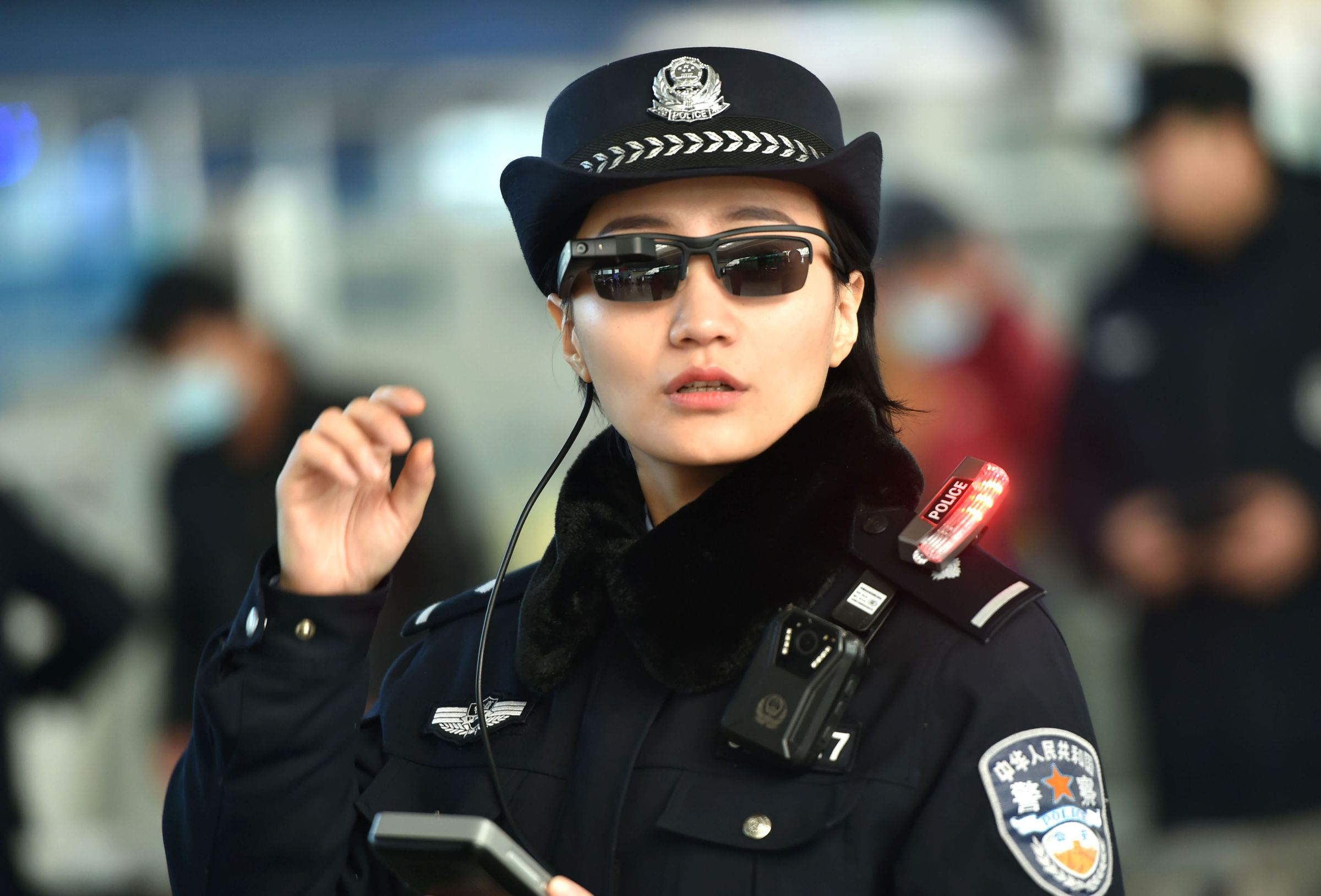 In China, police have even started using facial recognition-enabled sunglasses. 