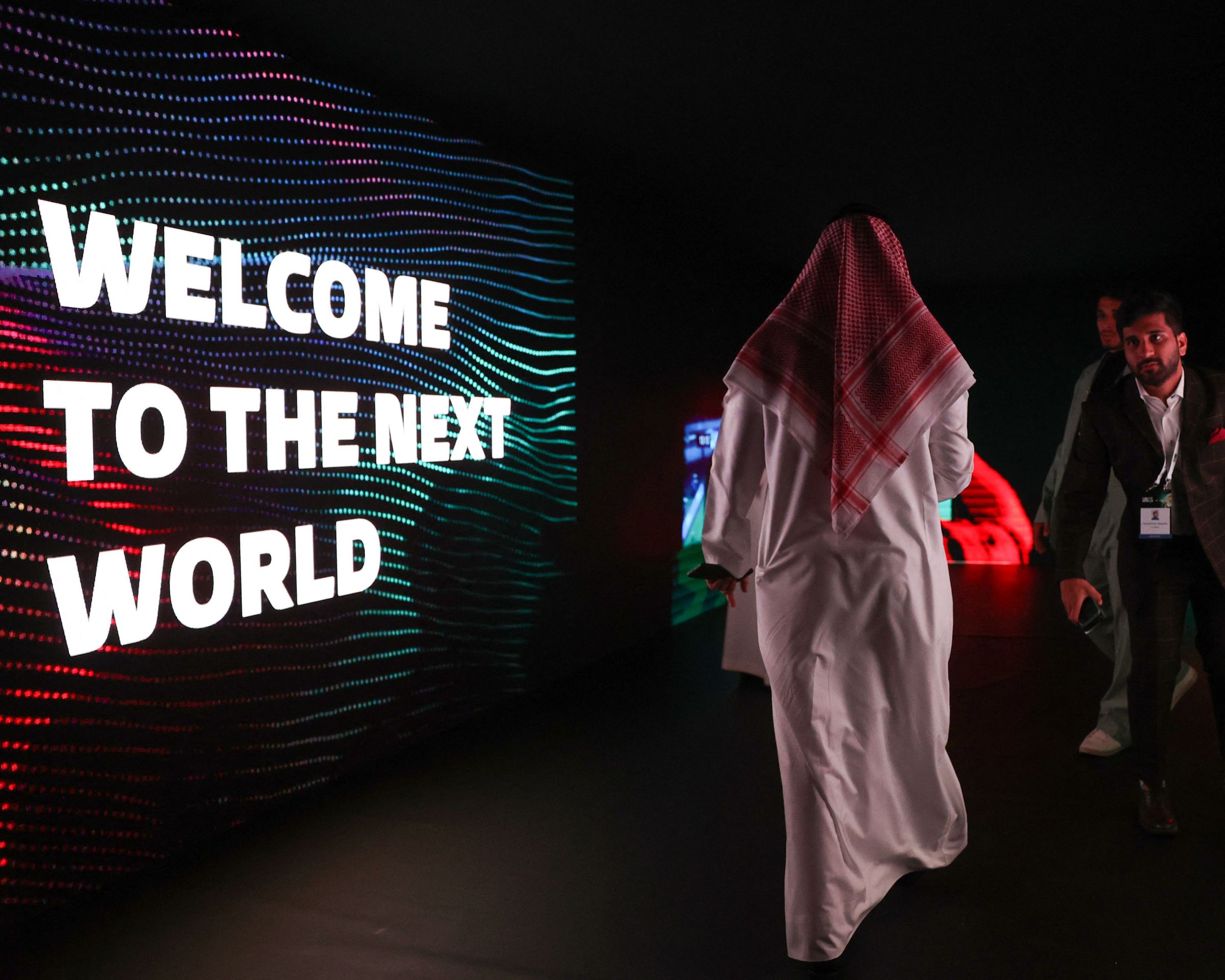 People attend the International E-Sport Gamers forum “Next World”, in the Saudi capital Riyadh, on September 7, 2022. - Much like with Formula One and professional golf, Saudi Arabia, the world’蝉 biggest oil exporter has in recent years leveraged its immense wealth to assert itself on the eSports stage, hosting glitzy conferences and snapping up established tournament organisers.&nbsp;