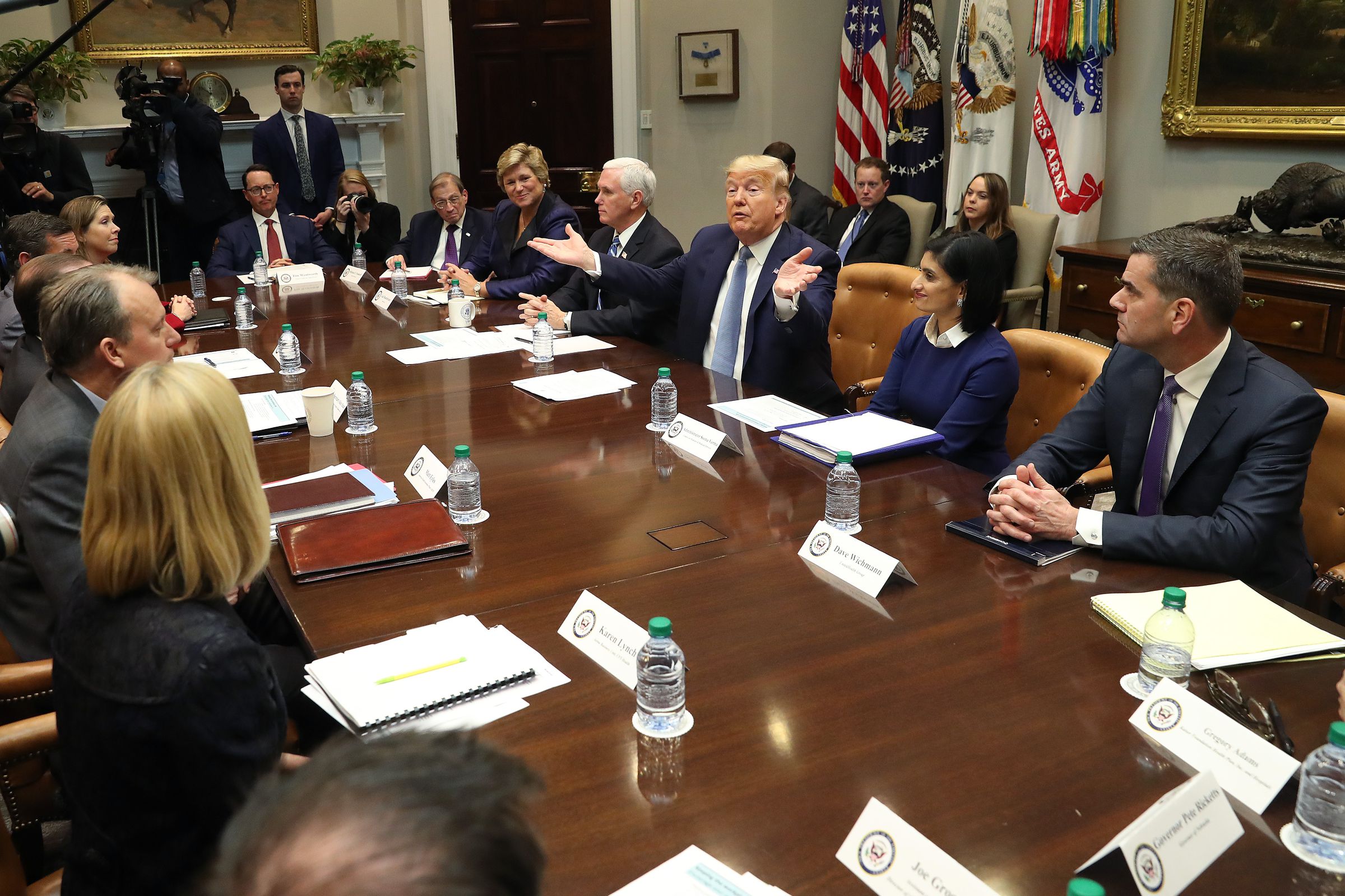 Vice President Pence, Coronavirus Task Force Hold Briefing At The White House